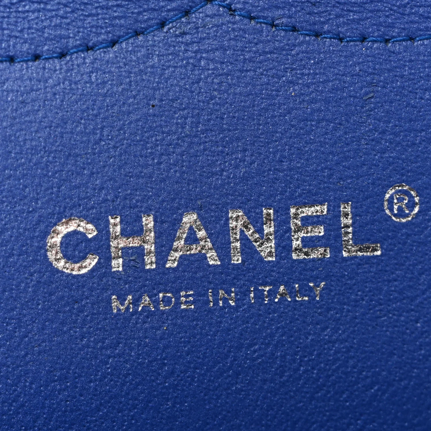 Patent Quilted Jumbo Double Flap Blue - Image 6