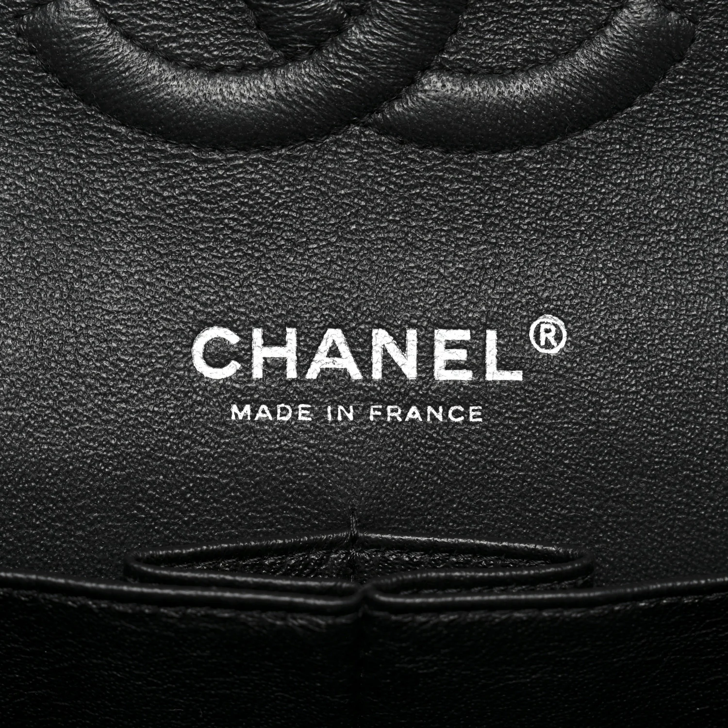 Patent Quilted Medium Double Flap Black - Image 6