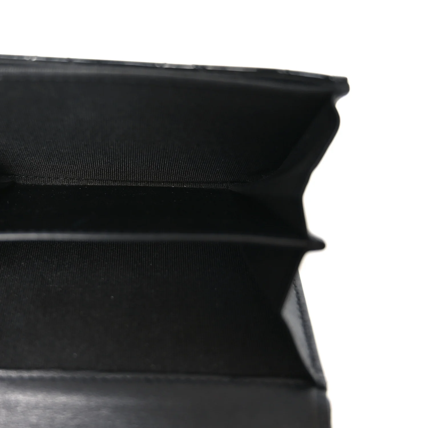 Patent Quilted Reissue Flap Card Holder Wallet So Black - Image 5