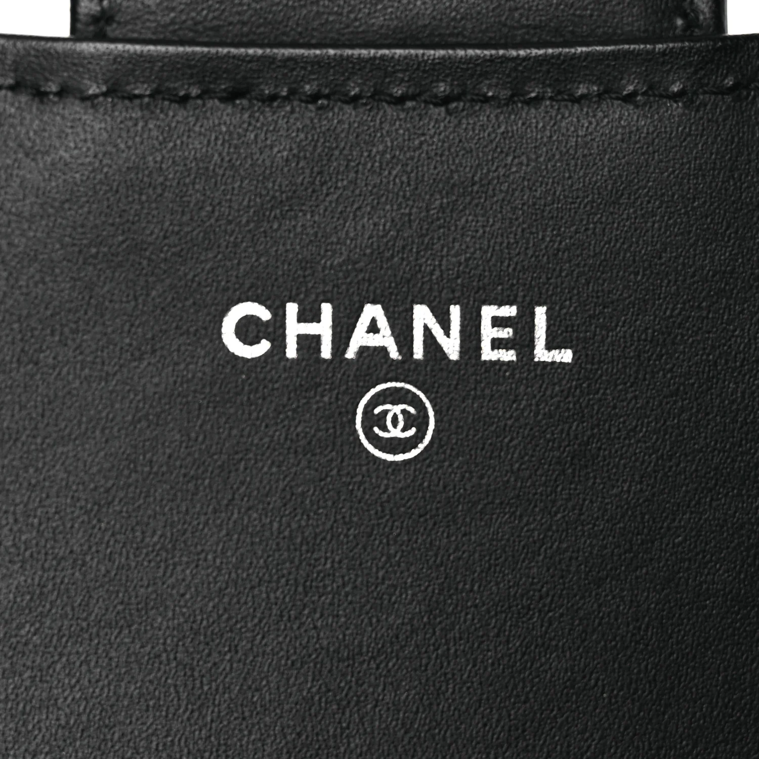 Patent Quilted Wallet On Removable Chain WOC Black - Image 6