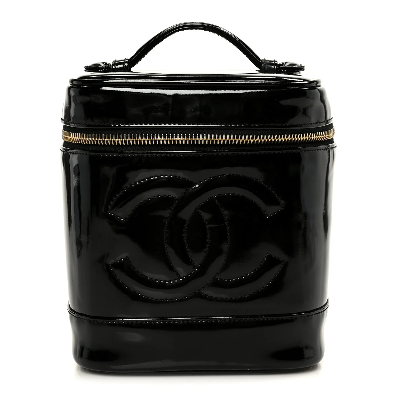 Patent Timeless Vanity Cosmetic Case Black