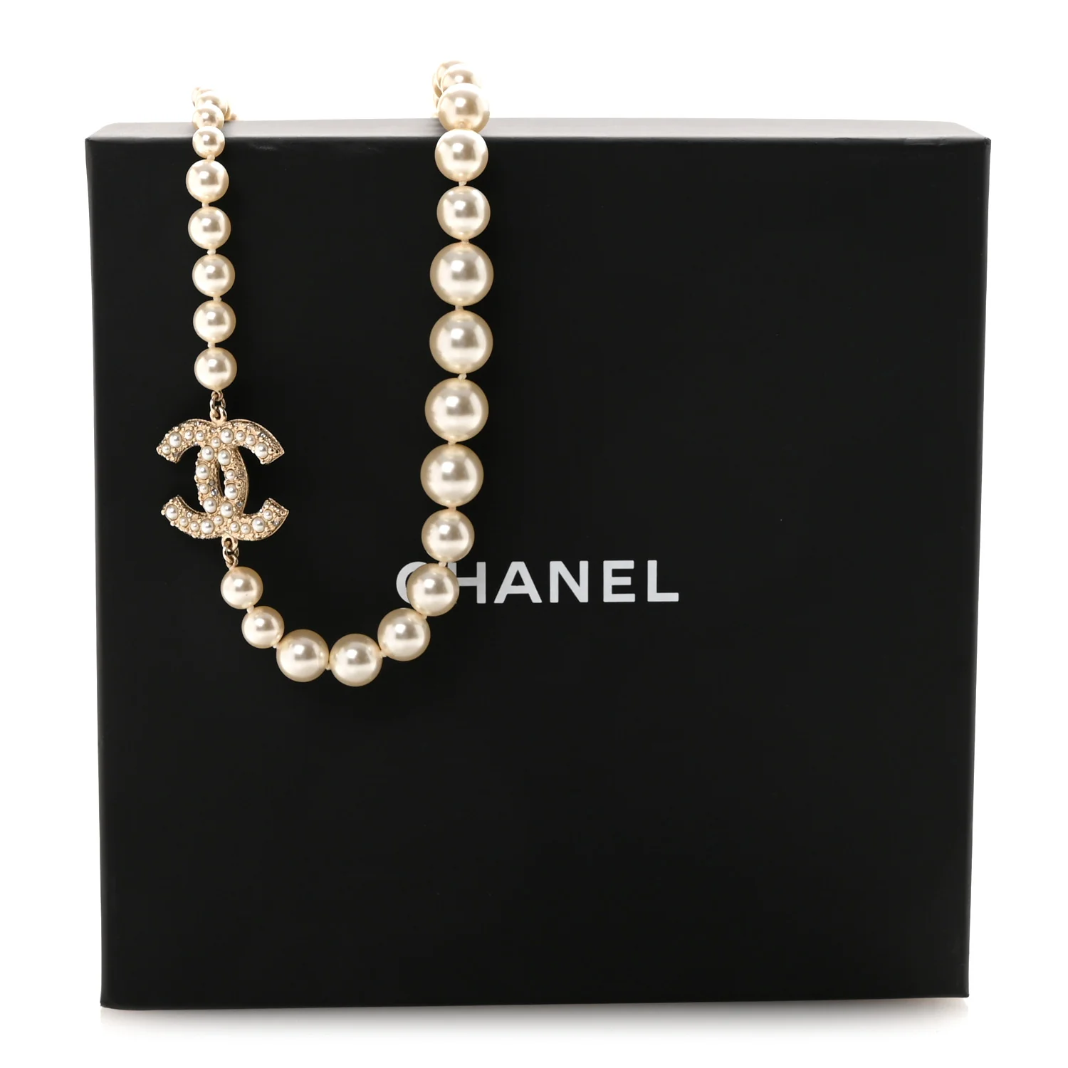 Pearl CC 100th Anniversary Necklace Light Gold - Image 7