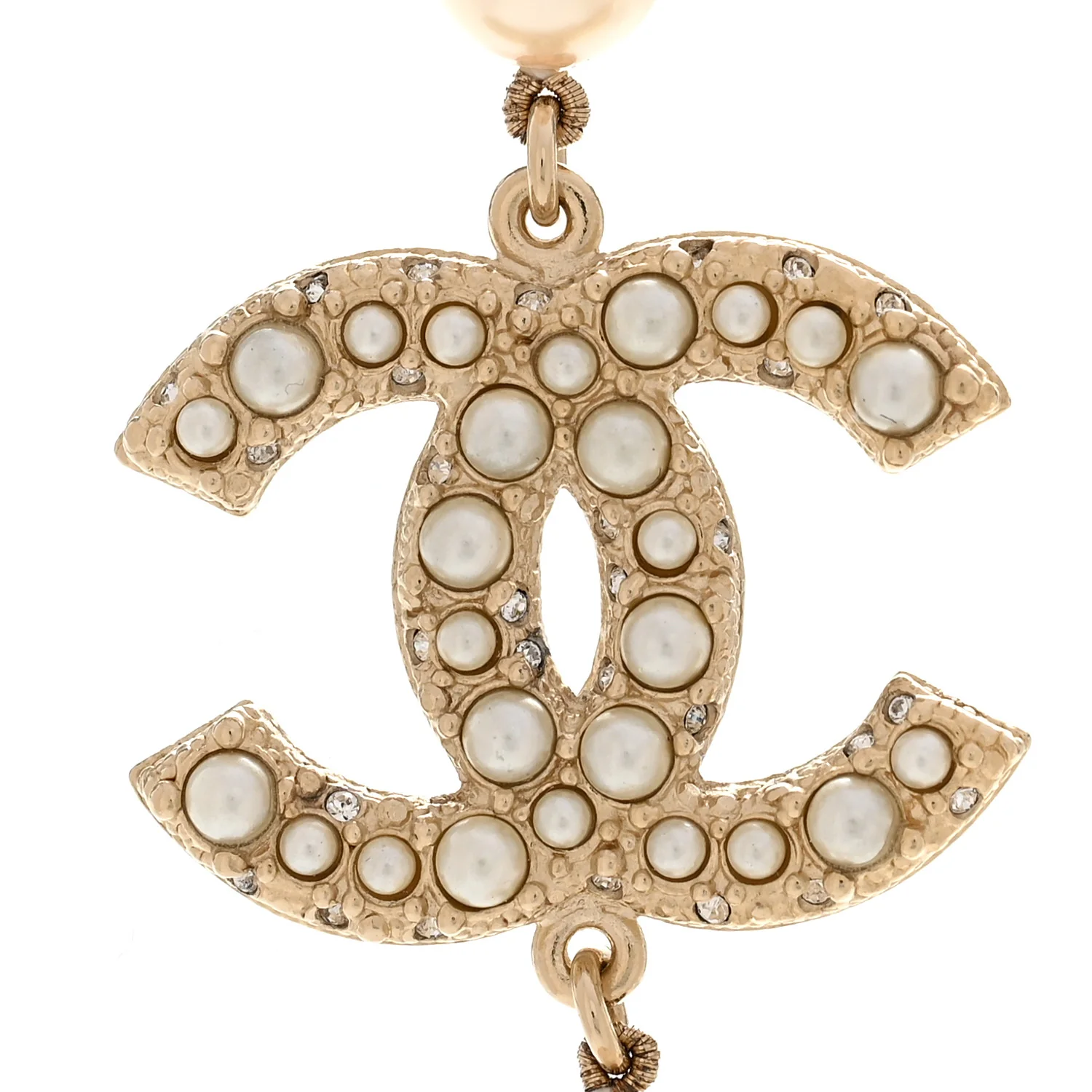 Pearl CC 100th Anniversary Necklace Light Gold - Image 4
