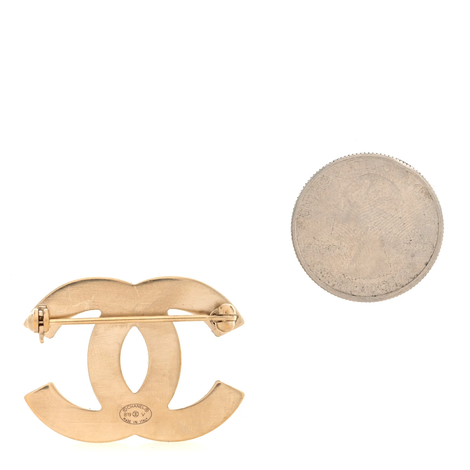 Pearl CC Brooch Gold - Image 2