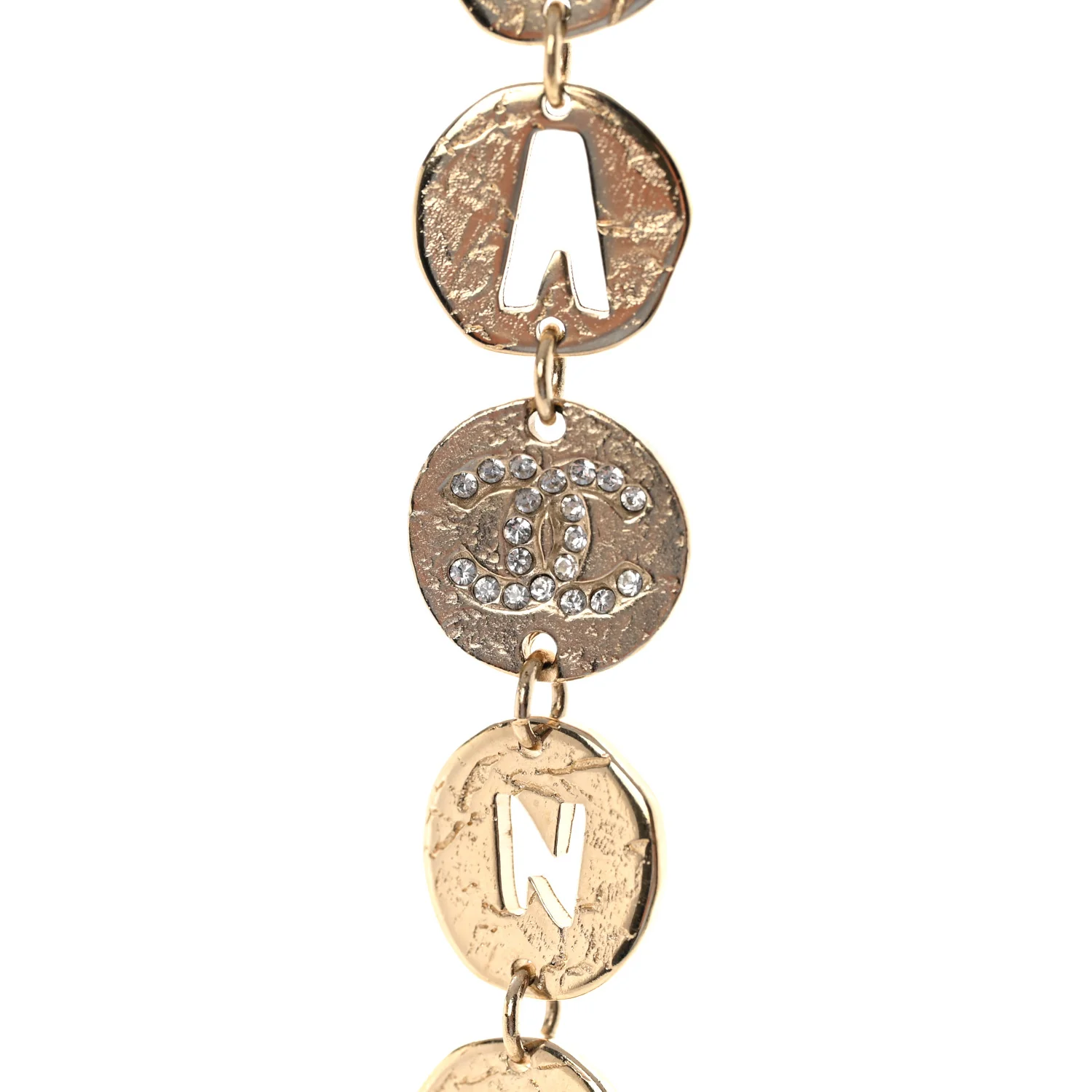 Pearl Papyrus Long Necklace Gold Pearly White Gold - Image 4