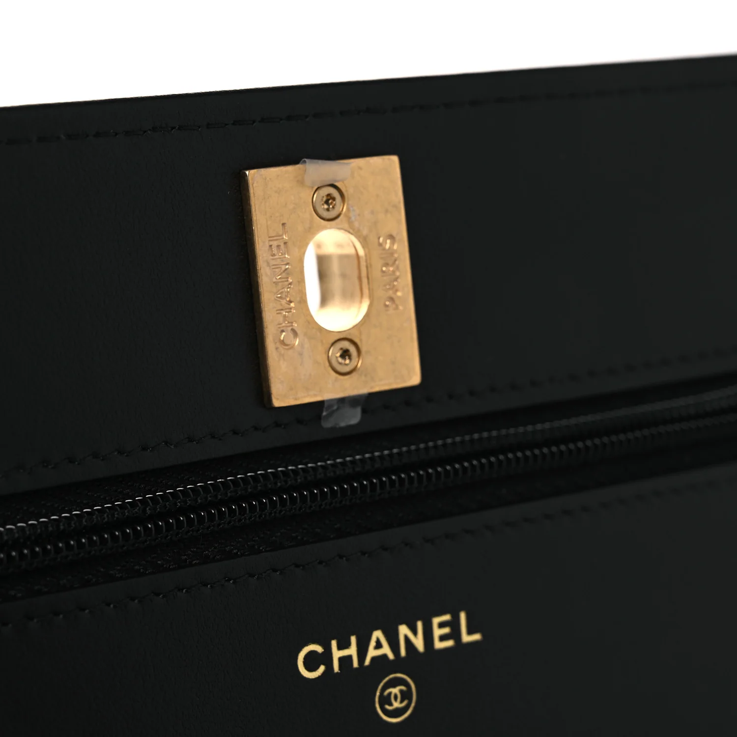 Pearly Caviar Quilted Fit For You Wallet On Chain WOC Black - Image 12
