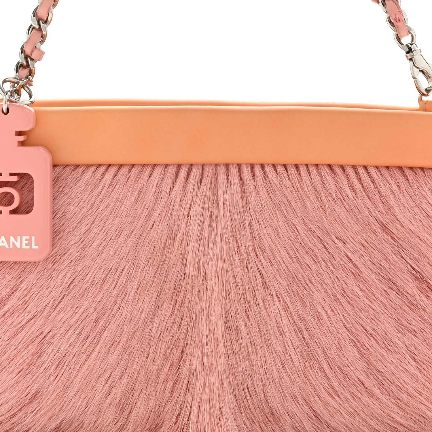 Rabbit Fur N°5 Pochette Pink Orange - Image 8