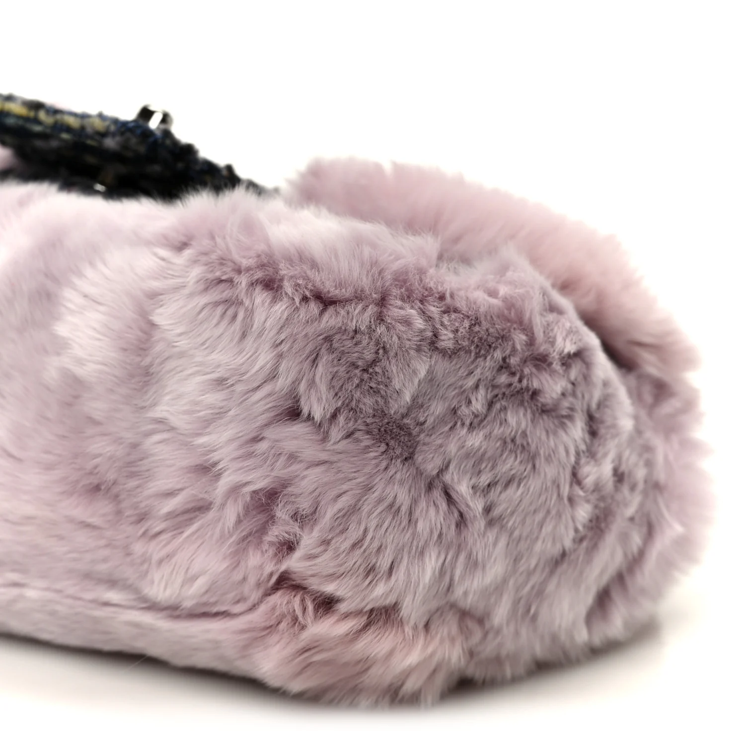 Rabbit Fur Tweed Small Fantasy Flap Lilac - Image 11
