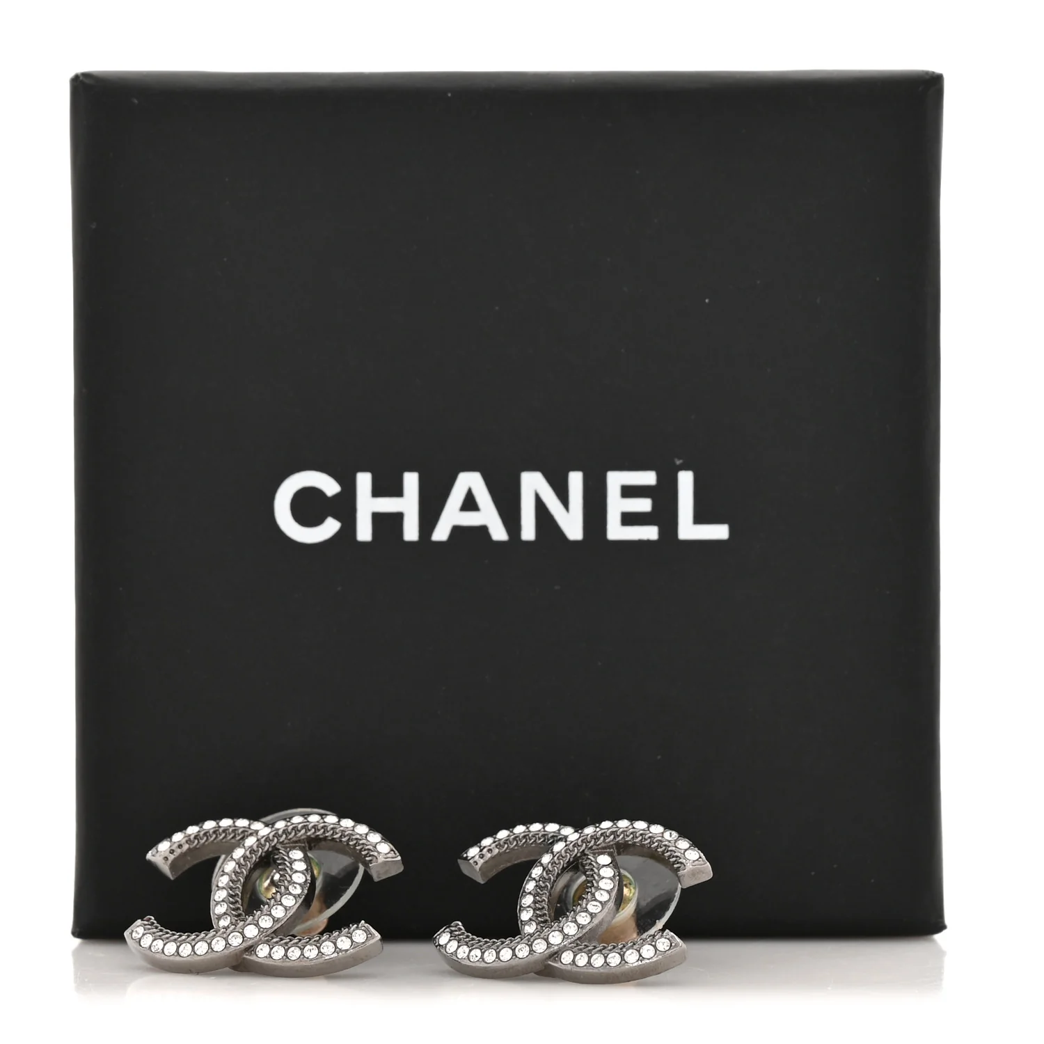 Ruthenium Crystal CC Earrings - Image 5