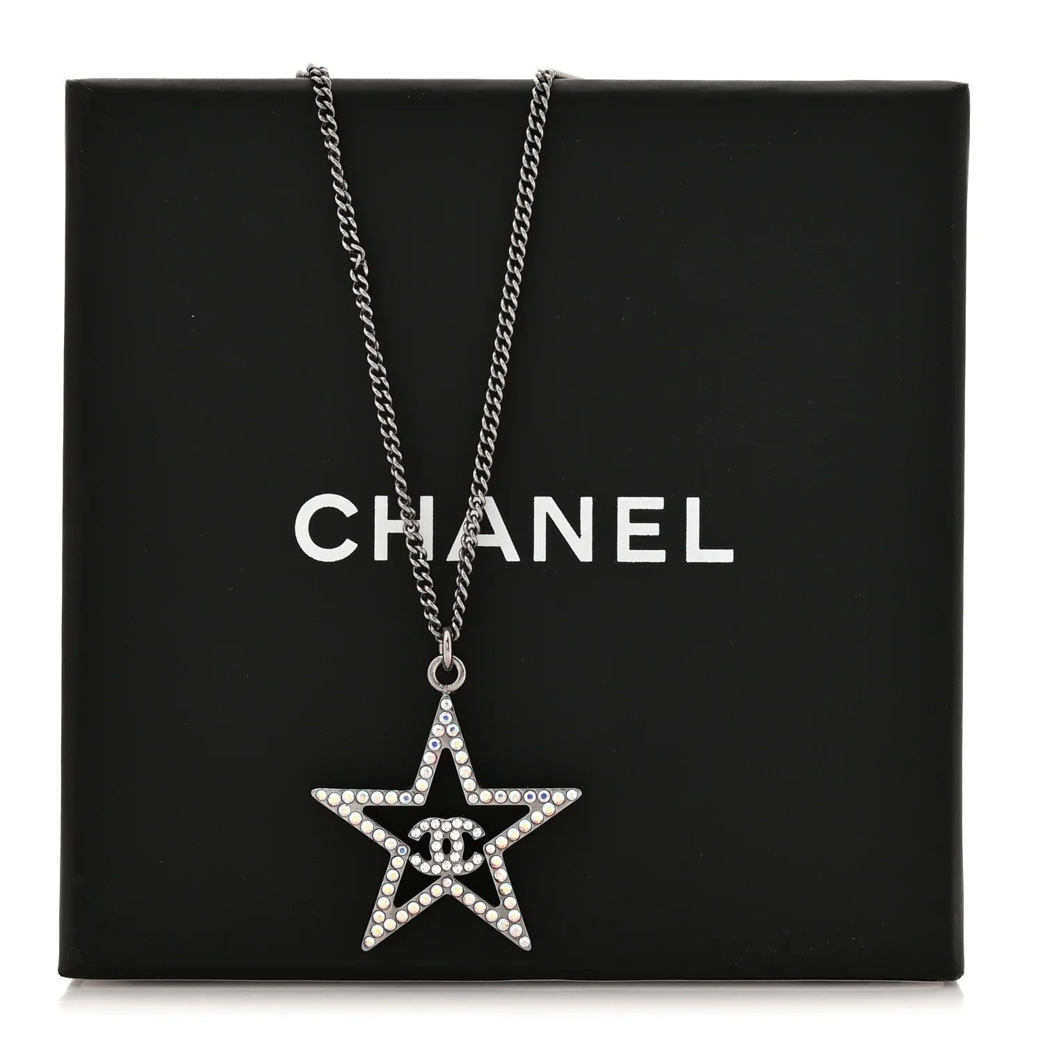Ruthenium Crystal Star CC Necklace - Image 5
