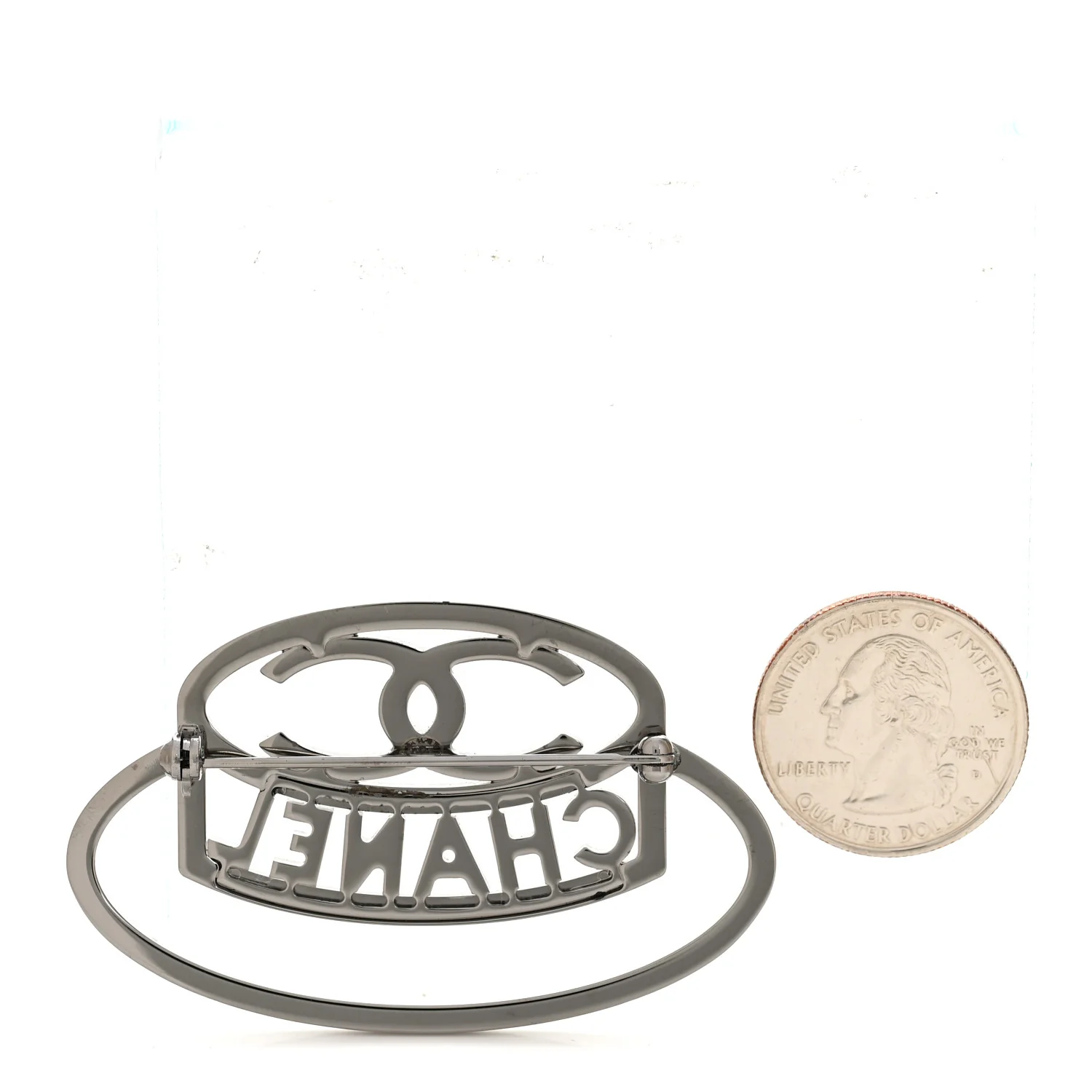 Ruthenium Strass Crystal Hat Brooch Pale Yellow - Image 2