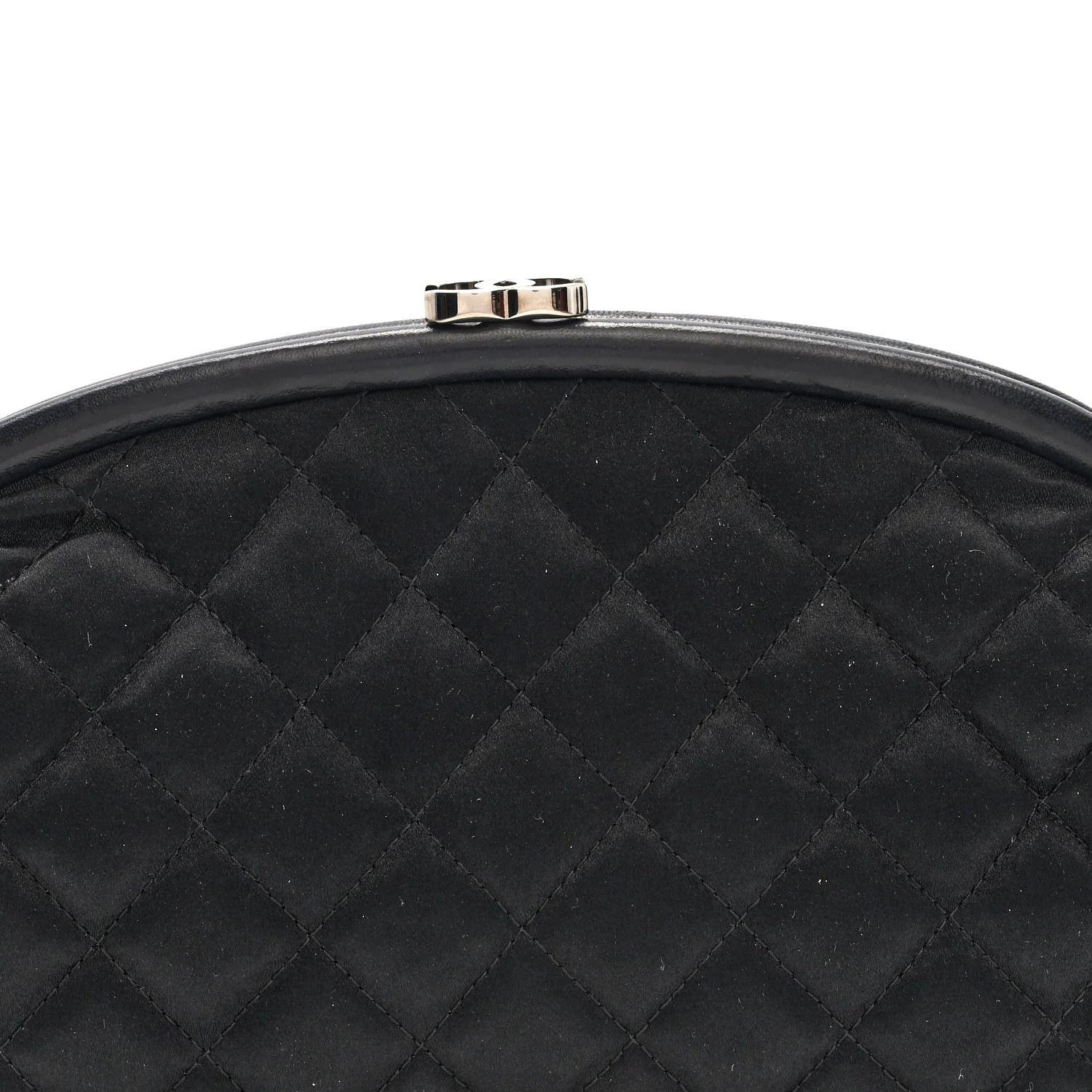 Satin Quilted Timeless Clutch Black - Image 8