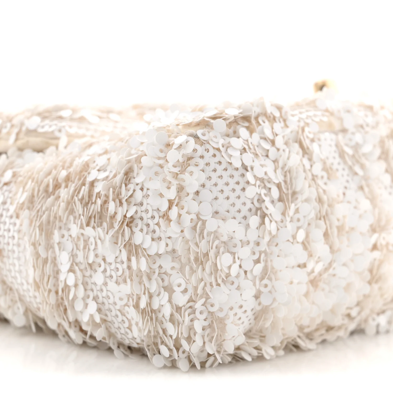 Sequin Mini Rectangular Flap White - Image 9