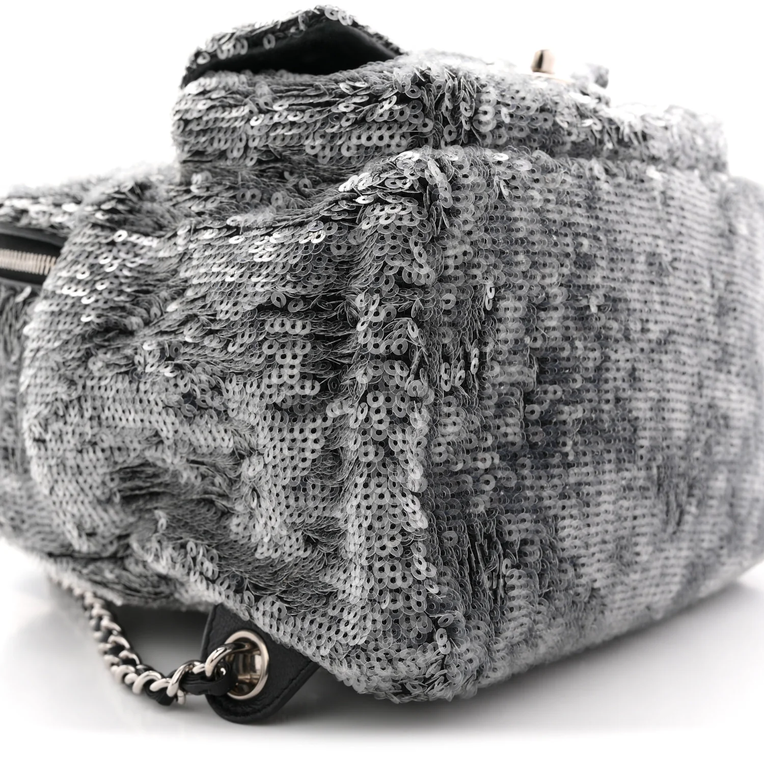 Sequin Waterfall Backpack Grey - Image 9
