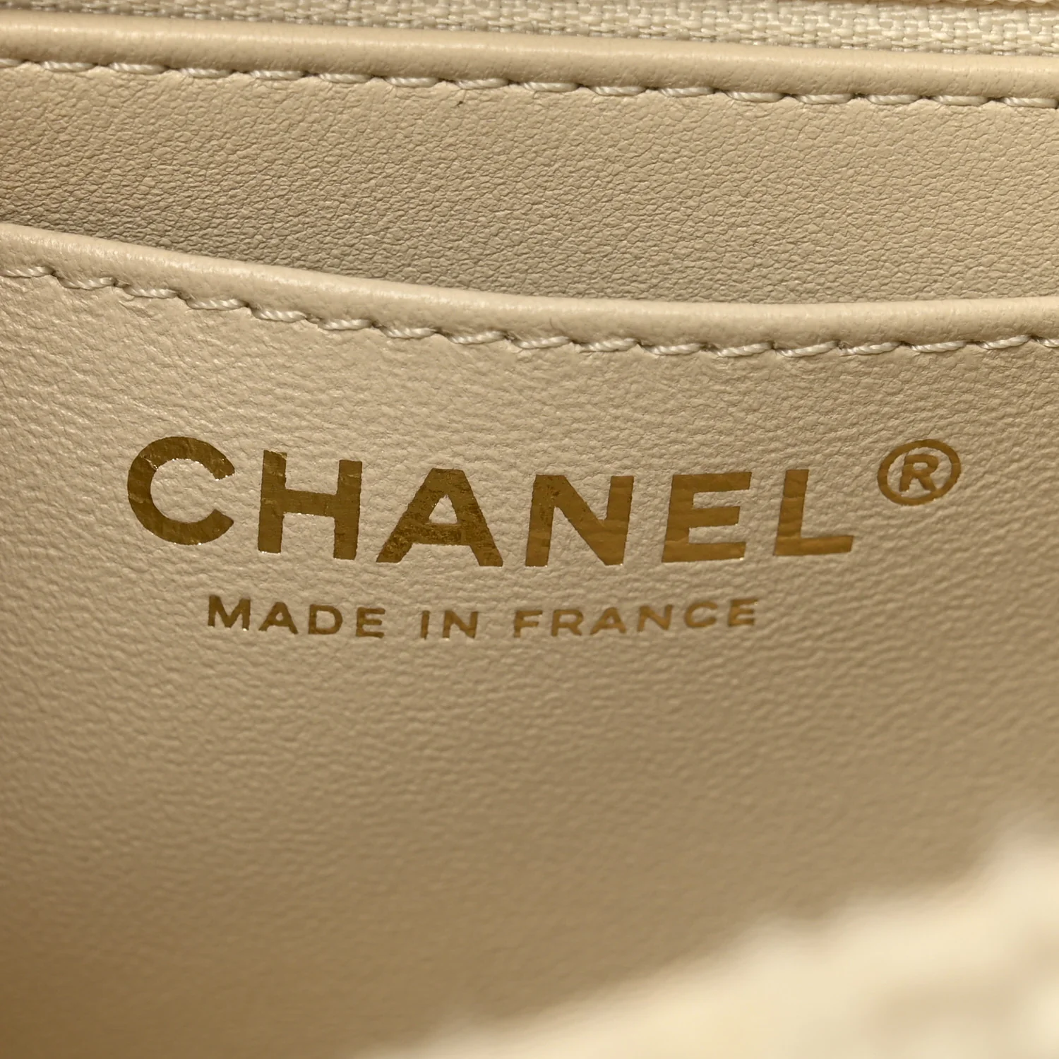 Shearling Quilted Mini Top Handle Rectangular Flap Ecru - Image 6