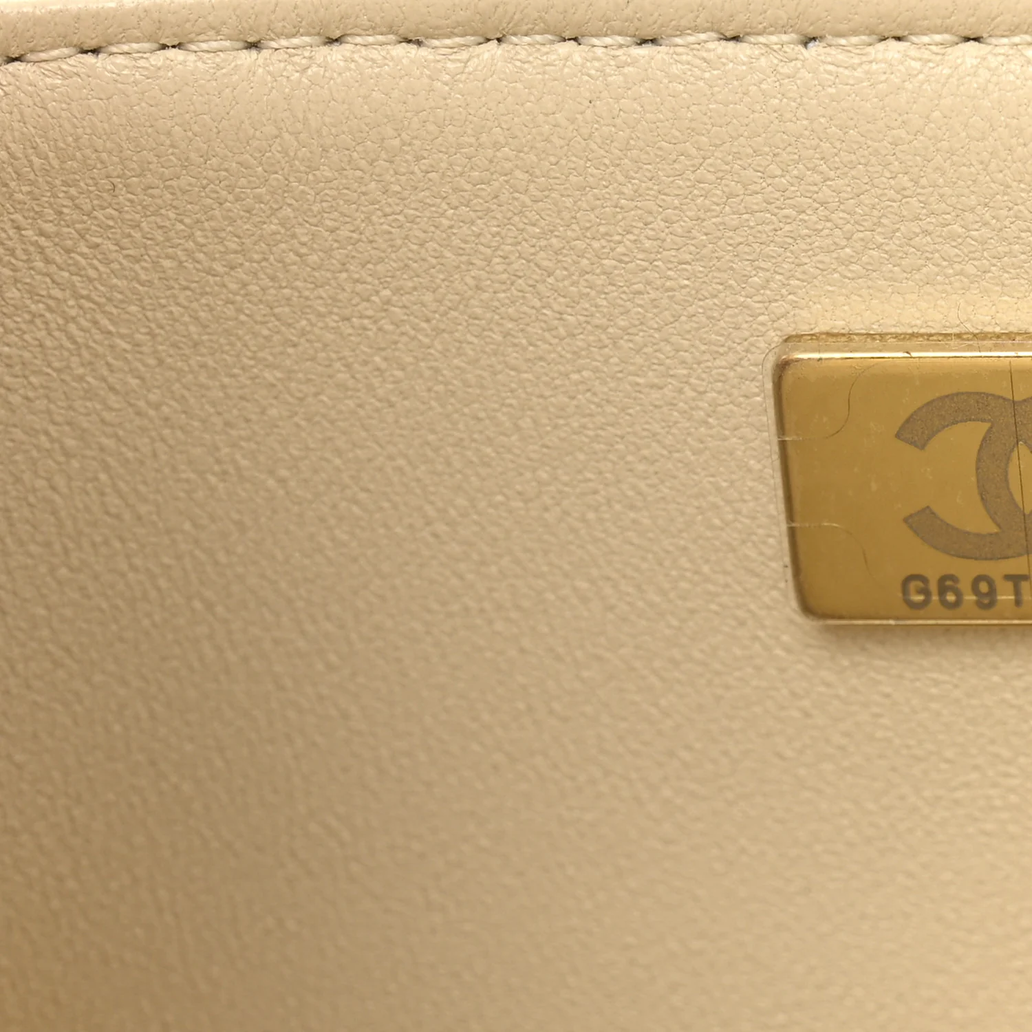 Shearling Quilted Mini Top Handle Rectangular Flap Ecru - Image 7