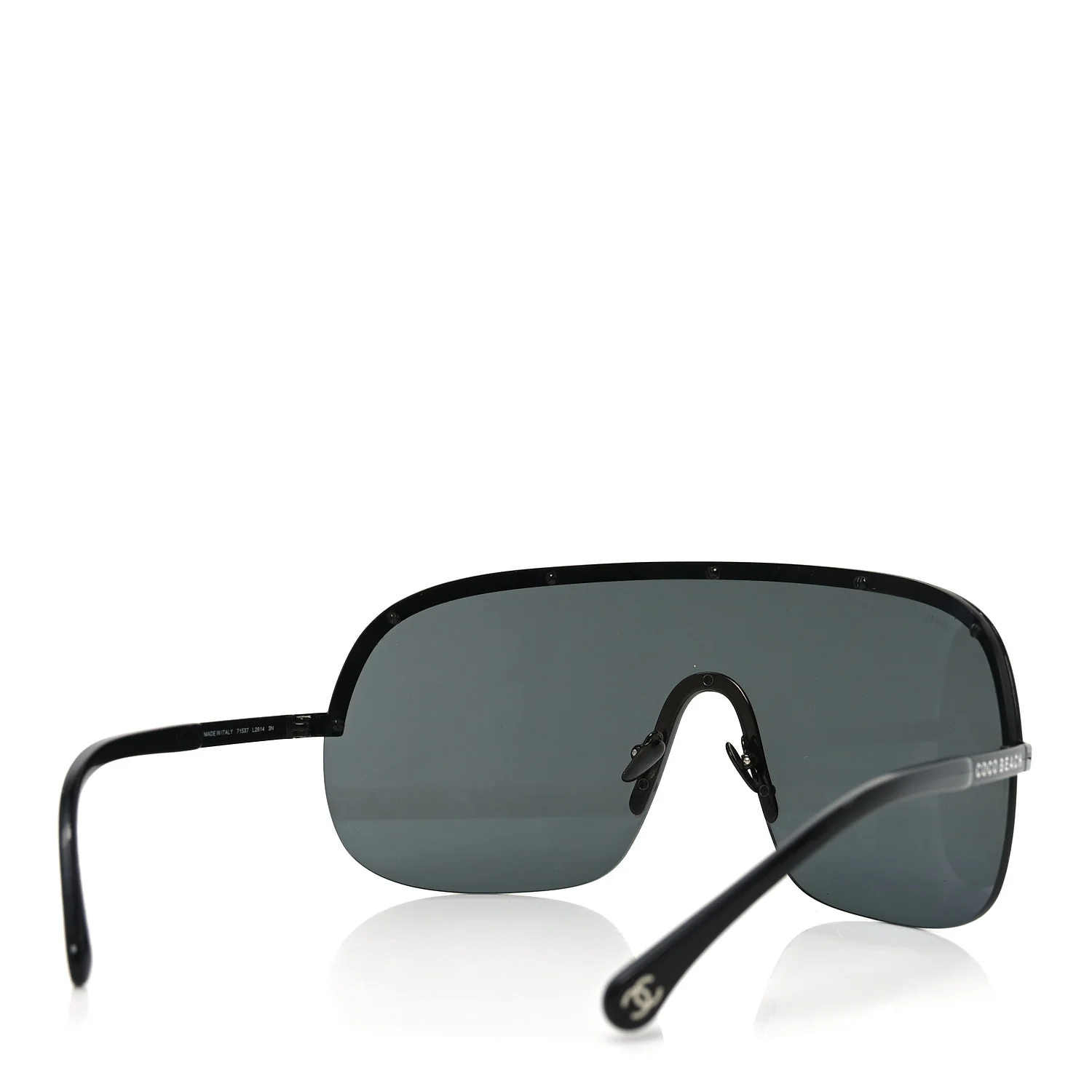 Shield Coco Beach Sunglasses L2614 Black - Image 4