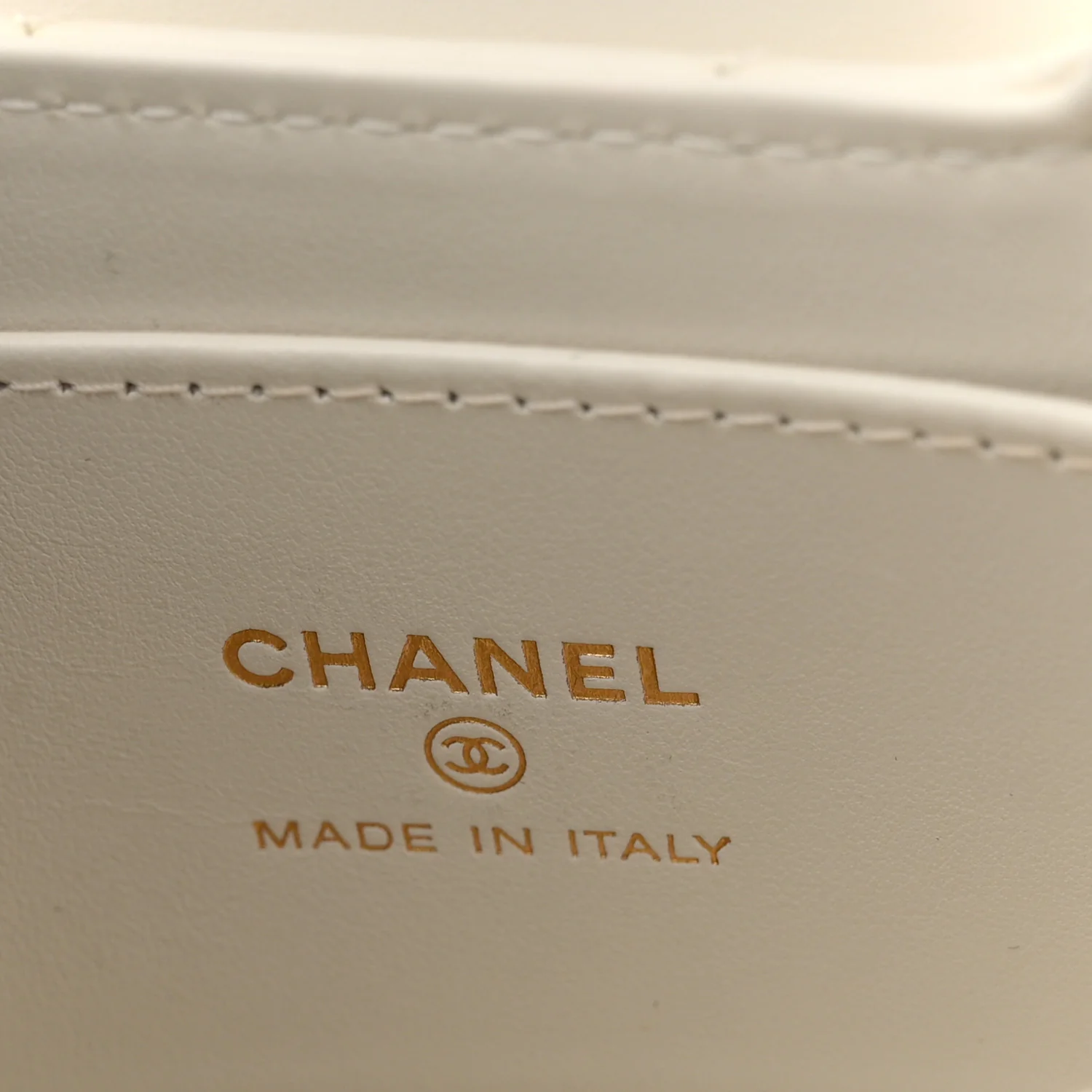 Shiny Aged Calfskin Quilted Mini Nano Kelly Shopper White - Image 6
