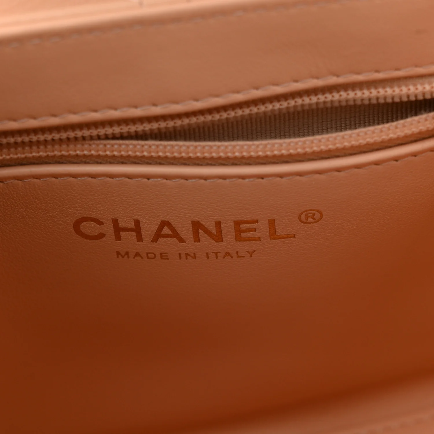 Shiny Aged Calfskin Quilted Nano Kelly Shopper Beige - Image 6