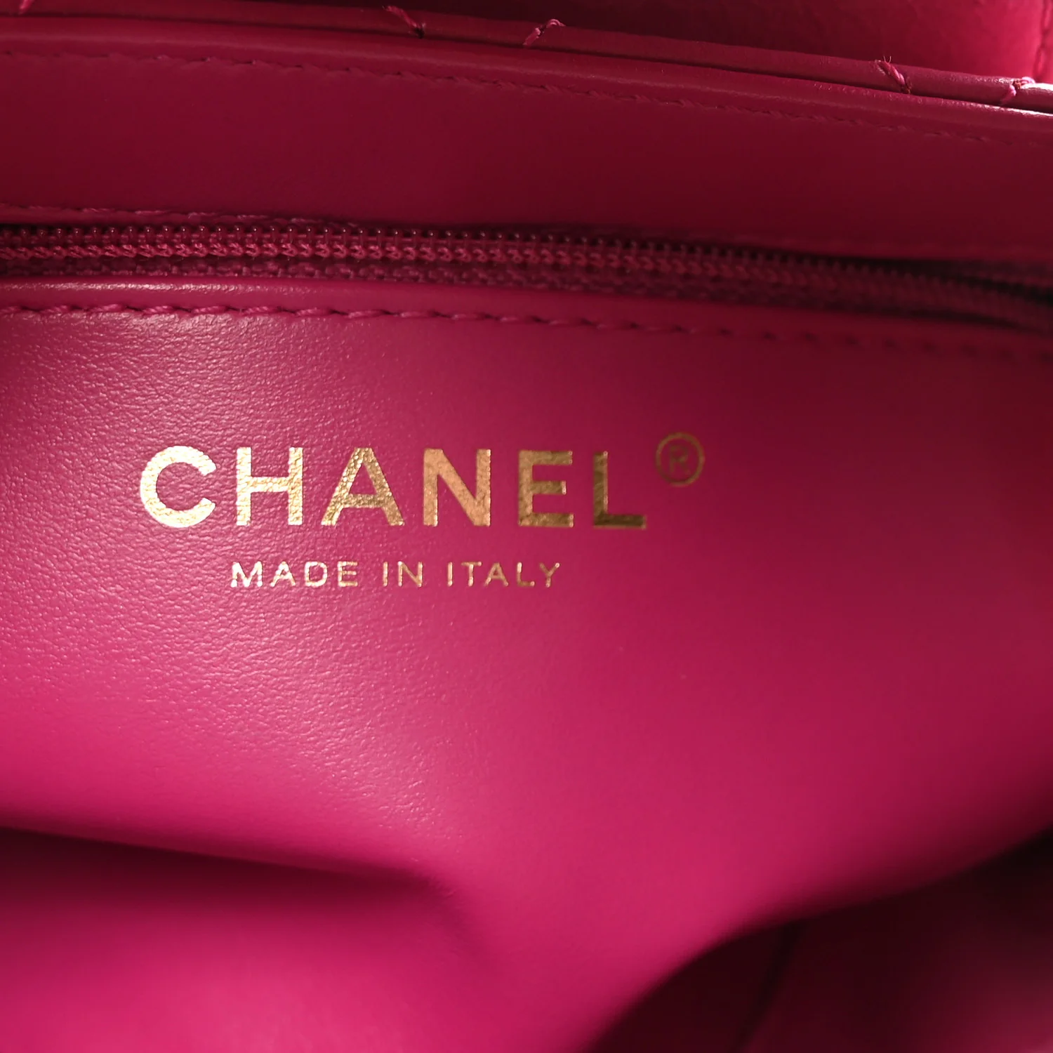 Shiny Aged Calfskin Quilted Nano Kelly Shopper Dark Pink - Image 5