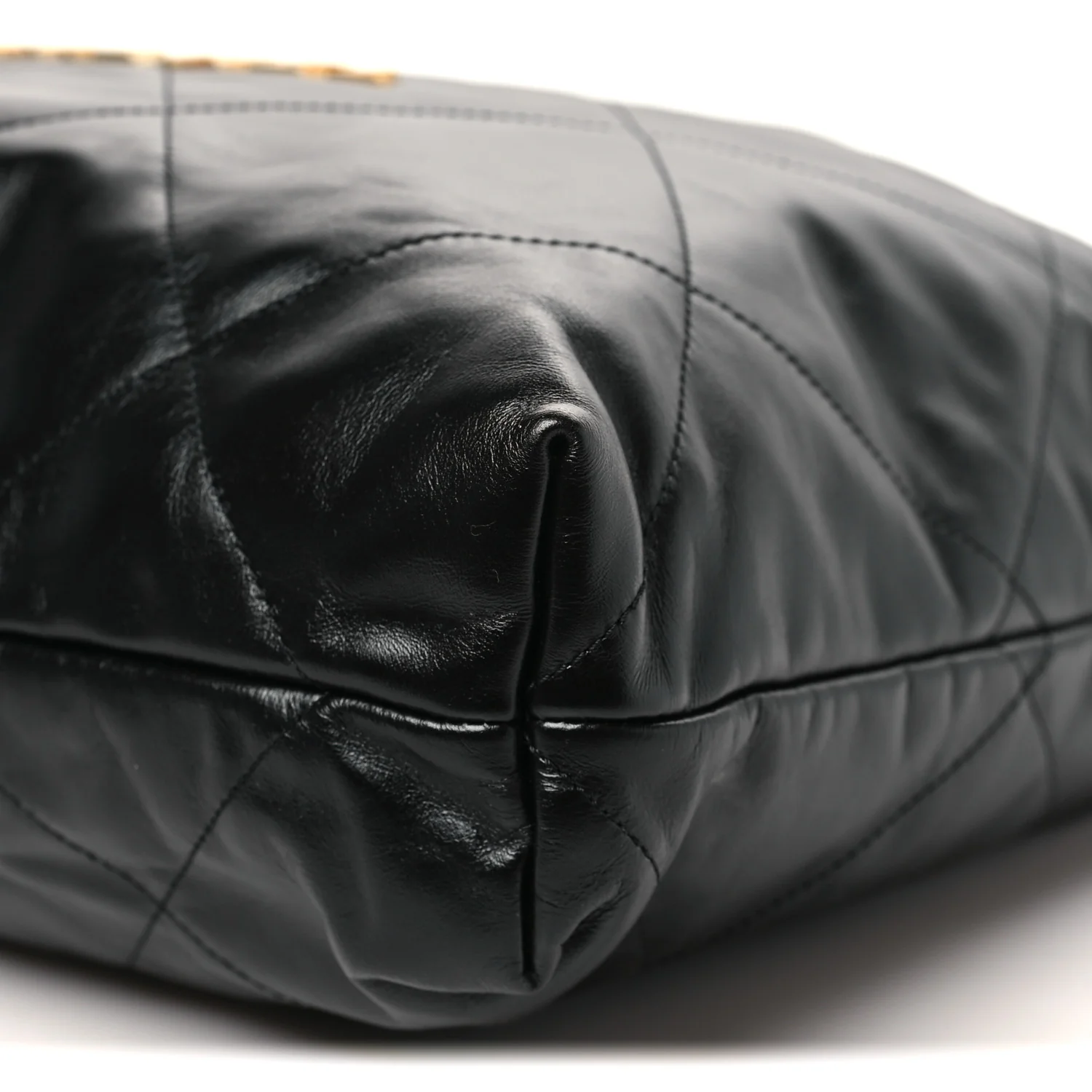 Shiny Calfskin Quilted Chanel 22 Black - Image 11