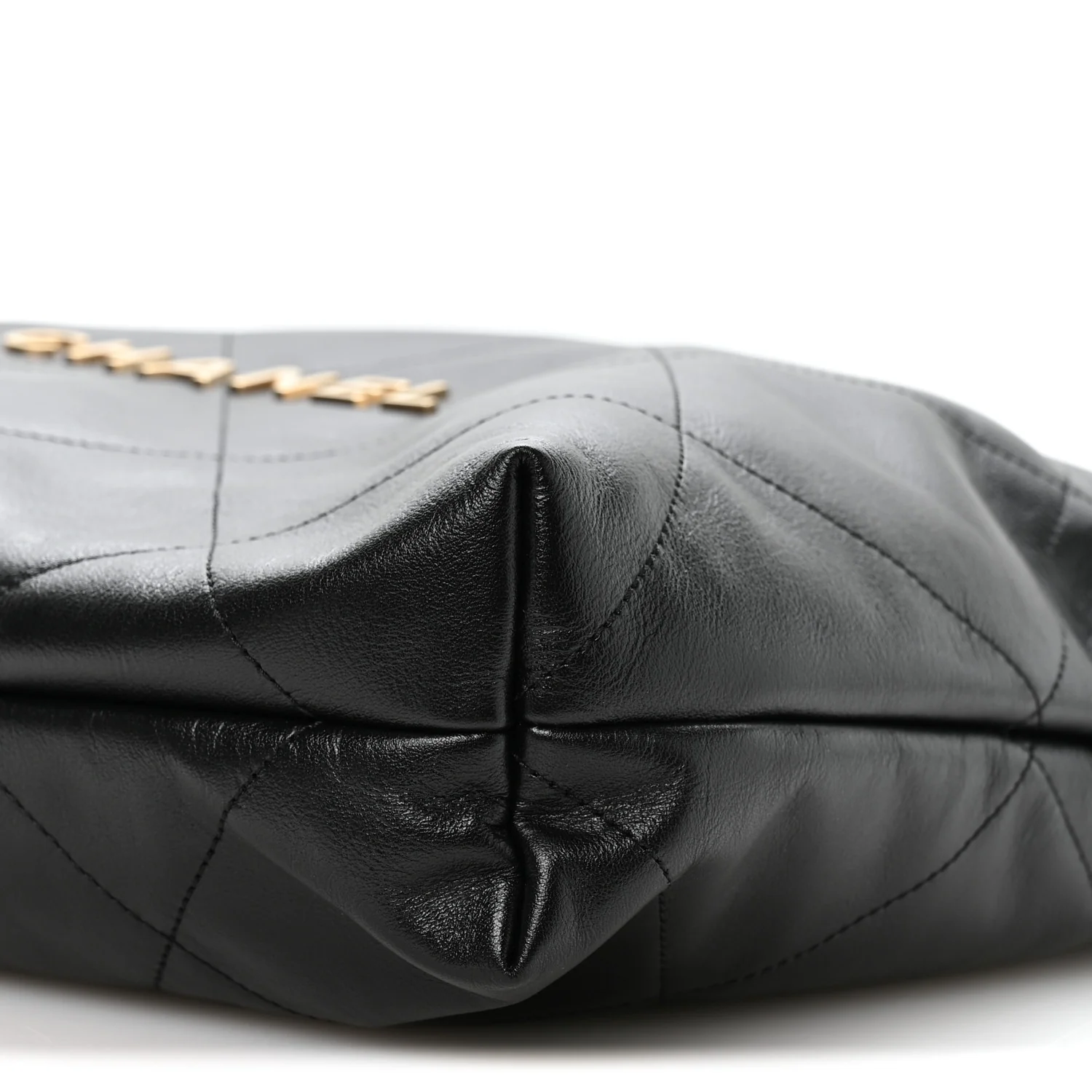 Shiny Calfskin Quilted Chanel 22 Black - Image 11