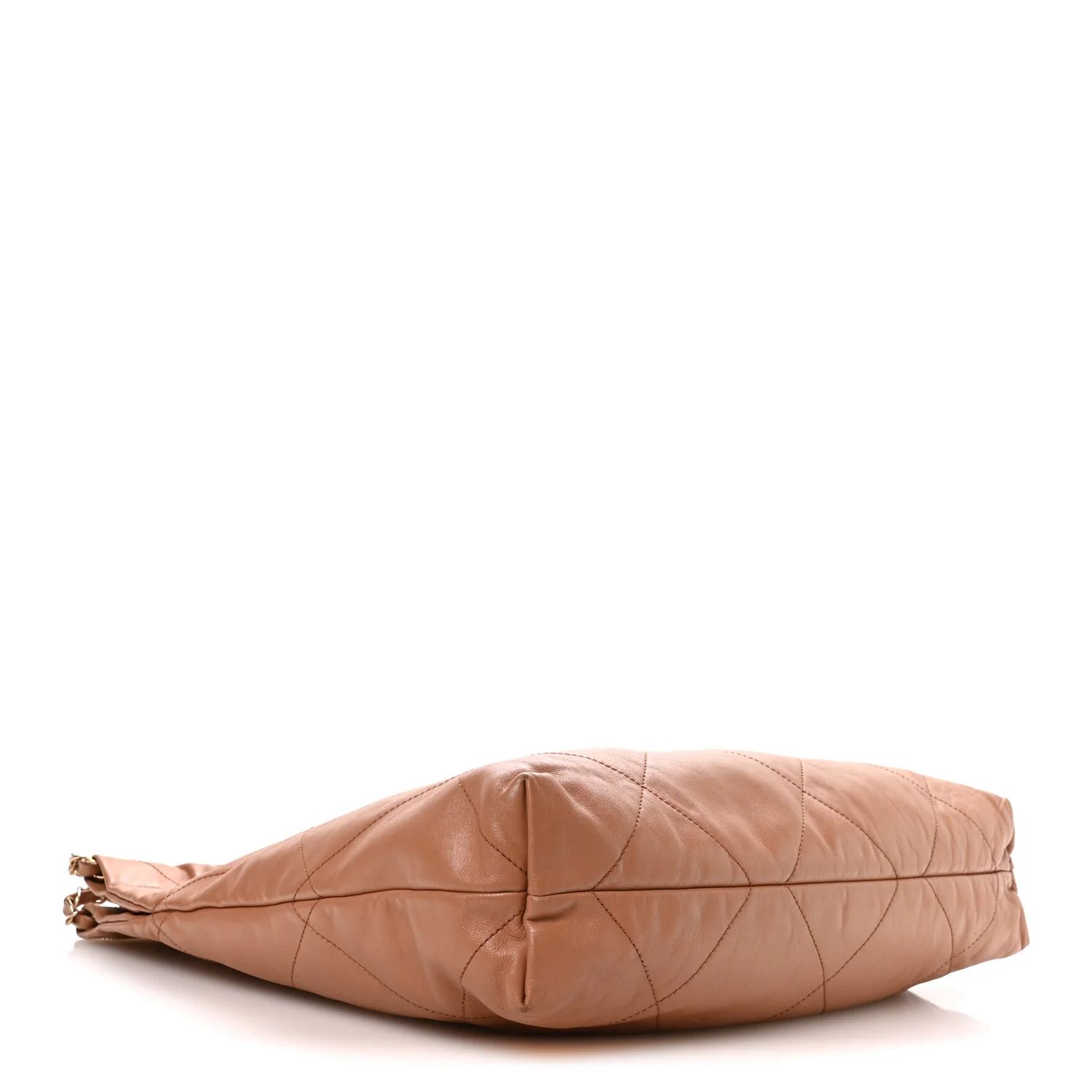 Shiny Calfskin Quilted Chanel 22 Camel - Image 5