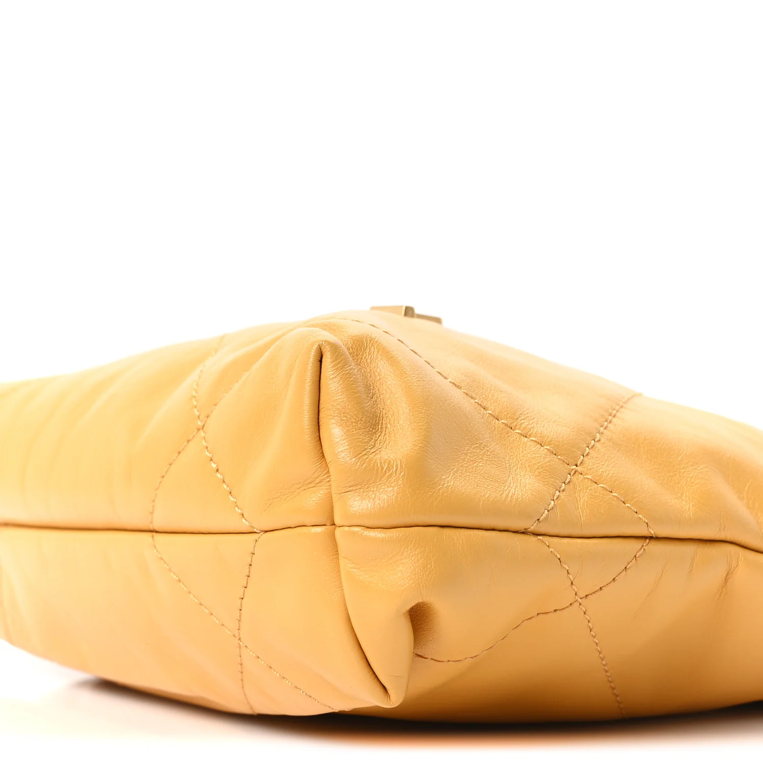Shiny Calfskin Quilted Mini Chanel 22 Yellow - Image 10