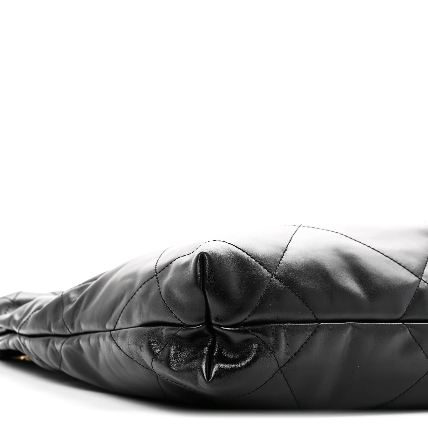 Shiny Calfskin Quilted Small Chanel 22 Black - Image 11
