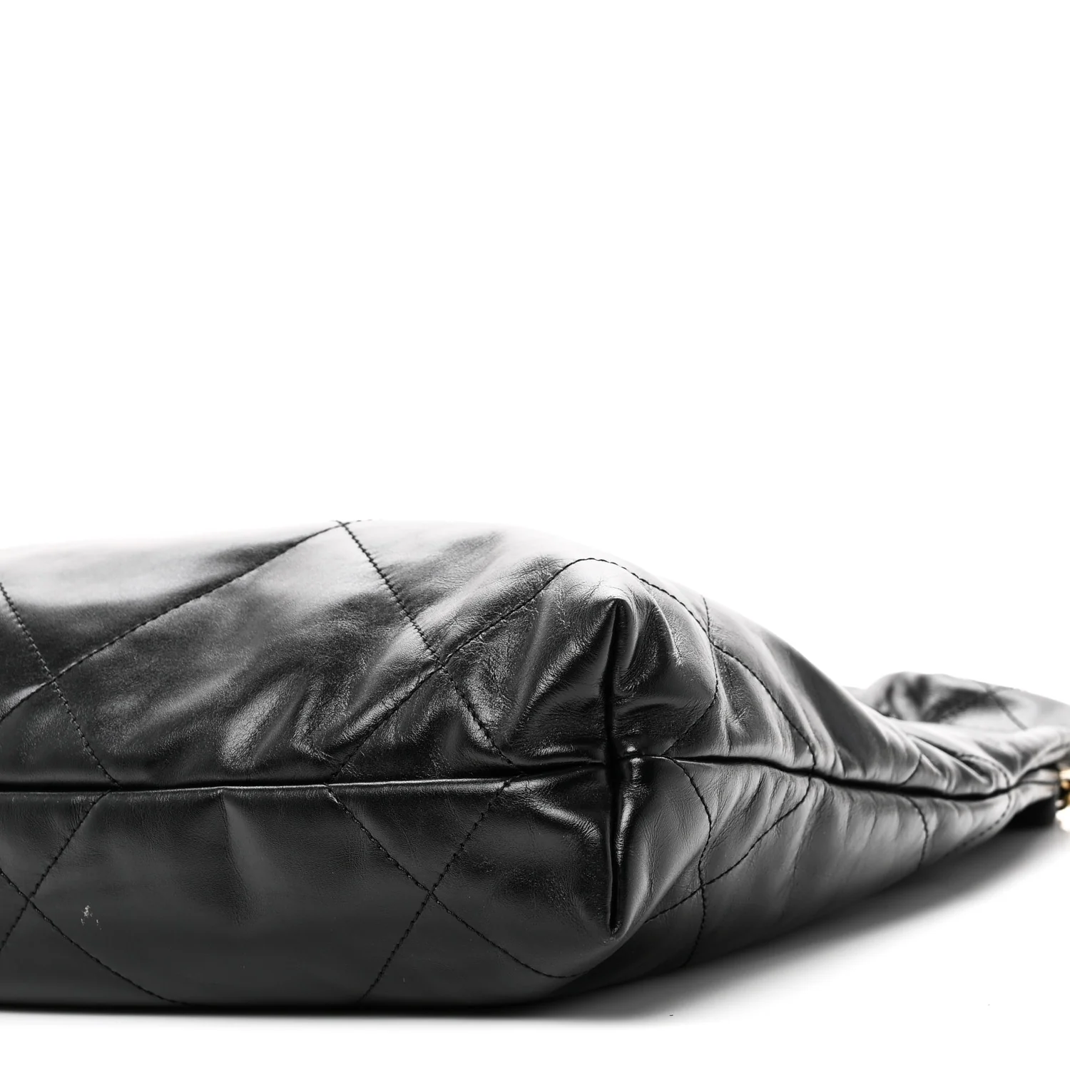 Shiny Calfskin Quilted Small Chanel 22 Black - Image 12