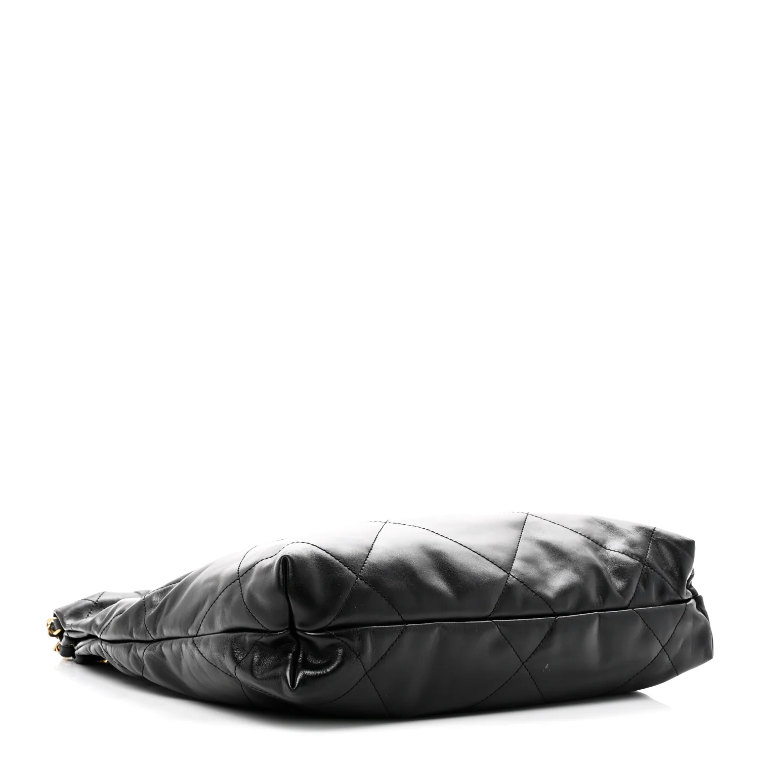 Shiny Calfskin Quilted Small Chanel 22 Black - Image 5