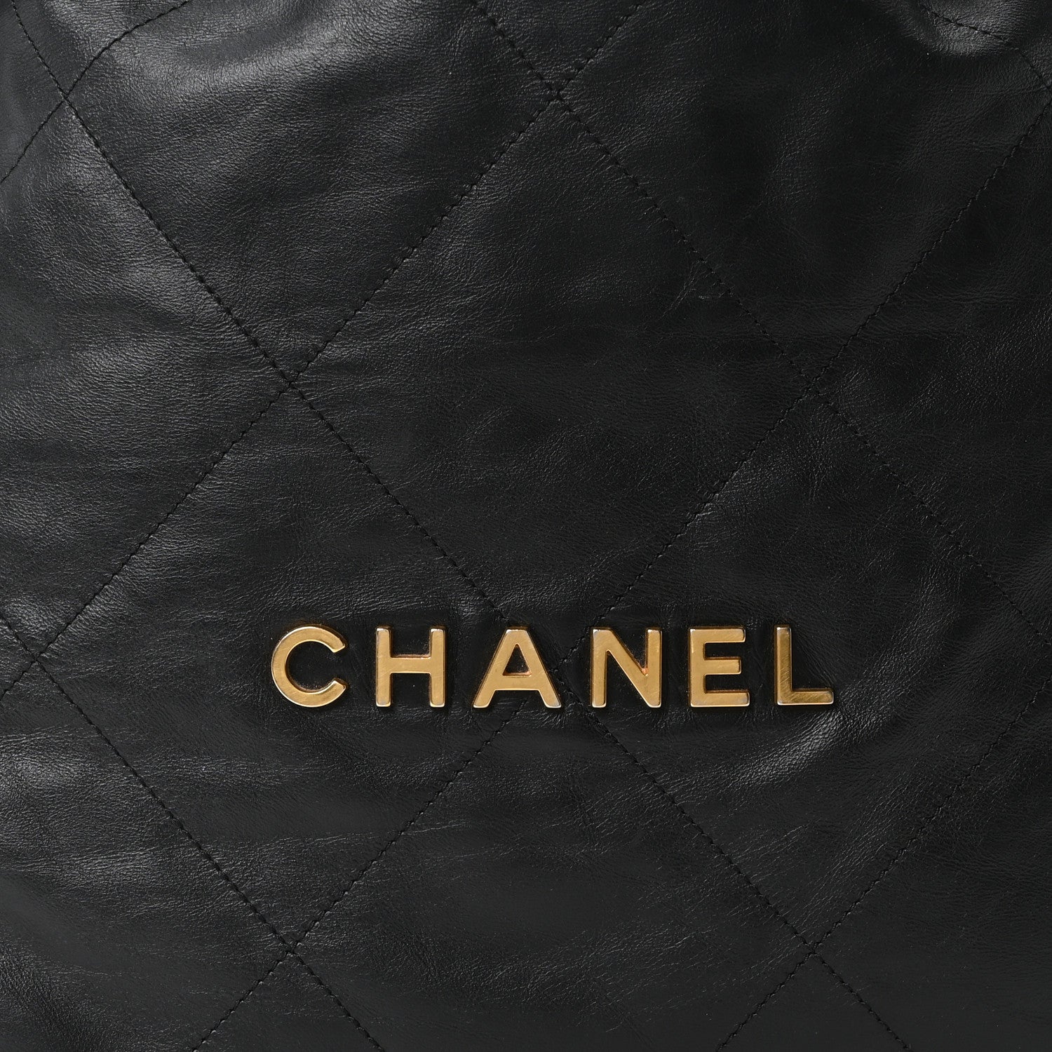 Shiny Calfskin Quilted Small Chanel 22 Black - Image 15