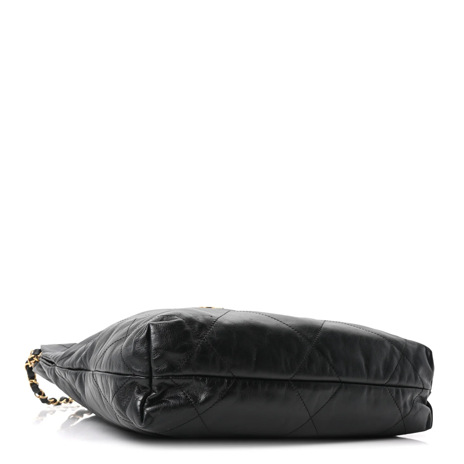 Shiny Calfskin Quilted Small Chanel 22 Black - Image 6