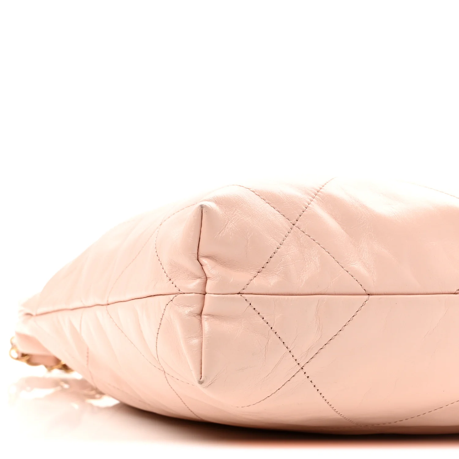 Shiny Calfskin Quilted Small Chanel 22 Light Pink - Image 10