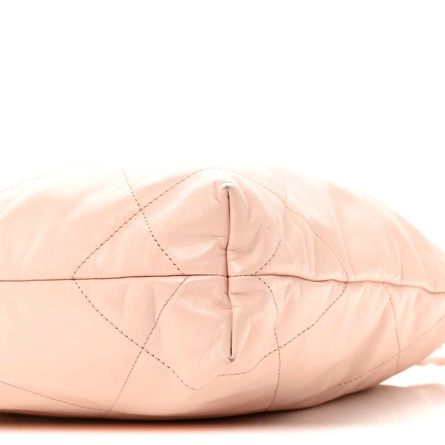 Shiny Calfskin Quilted Small Chanel 22 Light Pink - Image 11