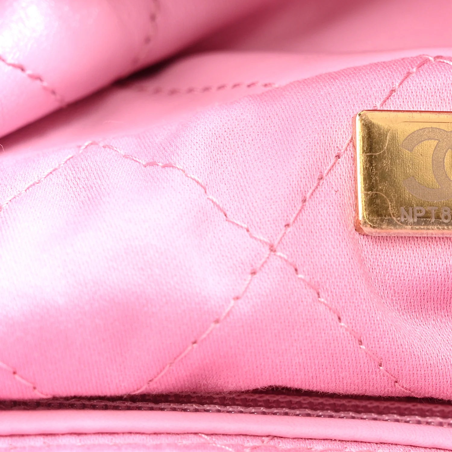 Shiny Calfskin Quilted Small Chanel 22 Lilac - Image 8