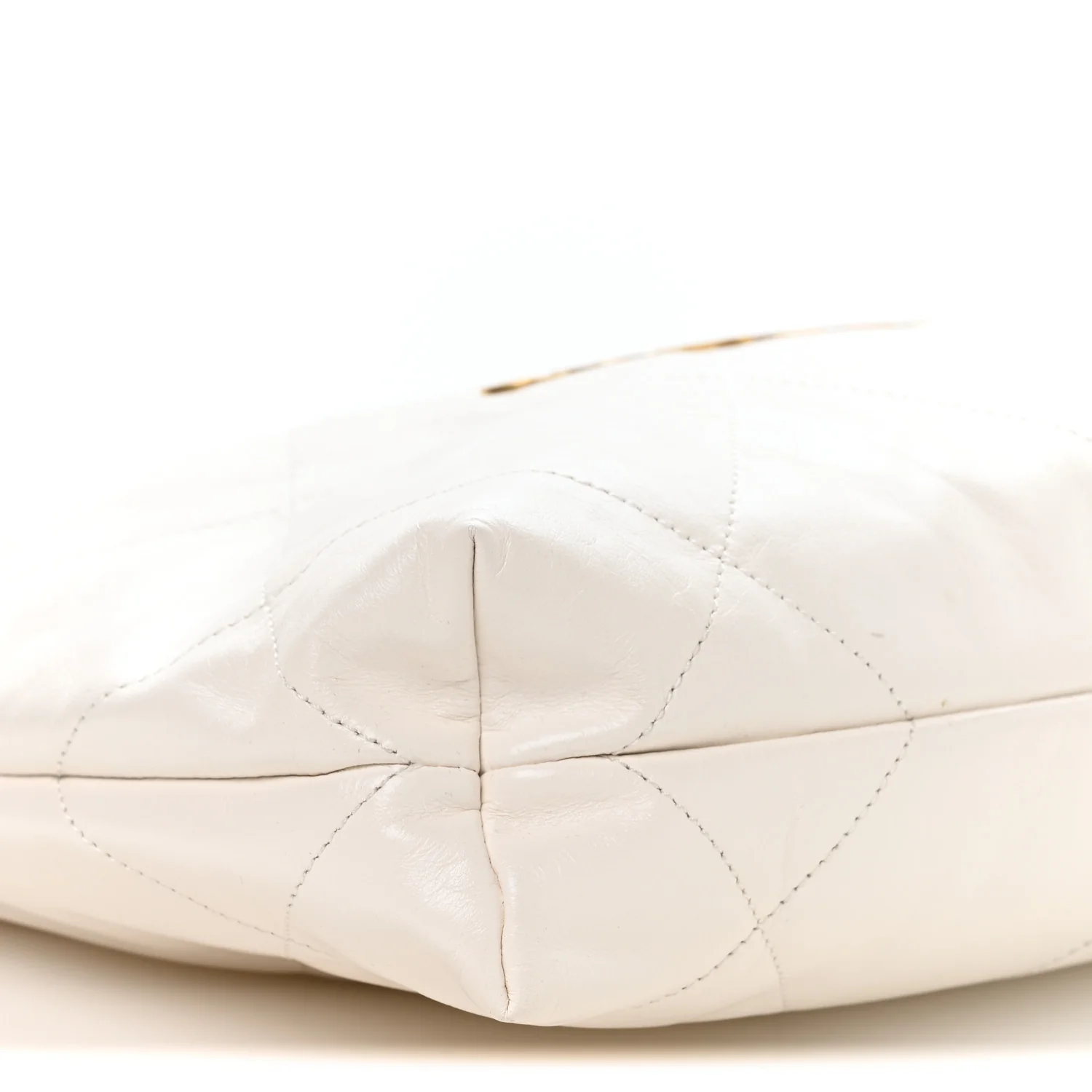 Shiny Calfskin Quilted Small Chanel 22 White - Image 10