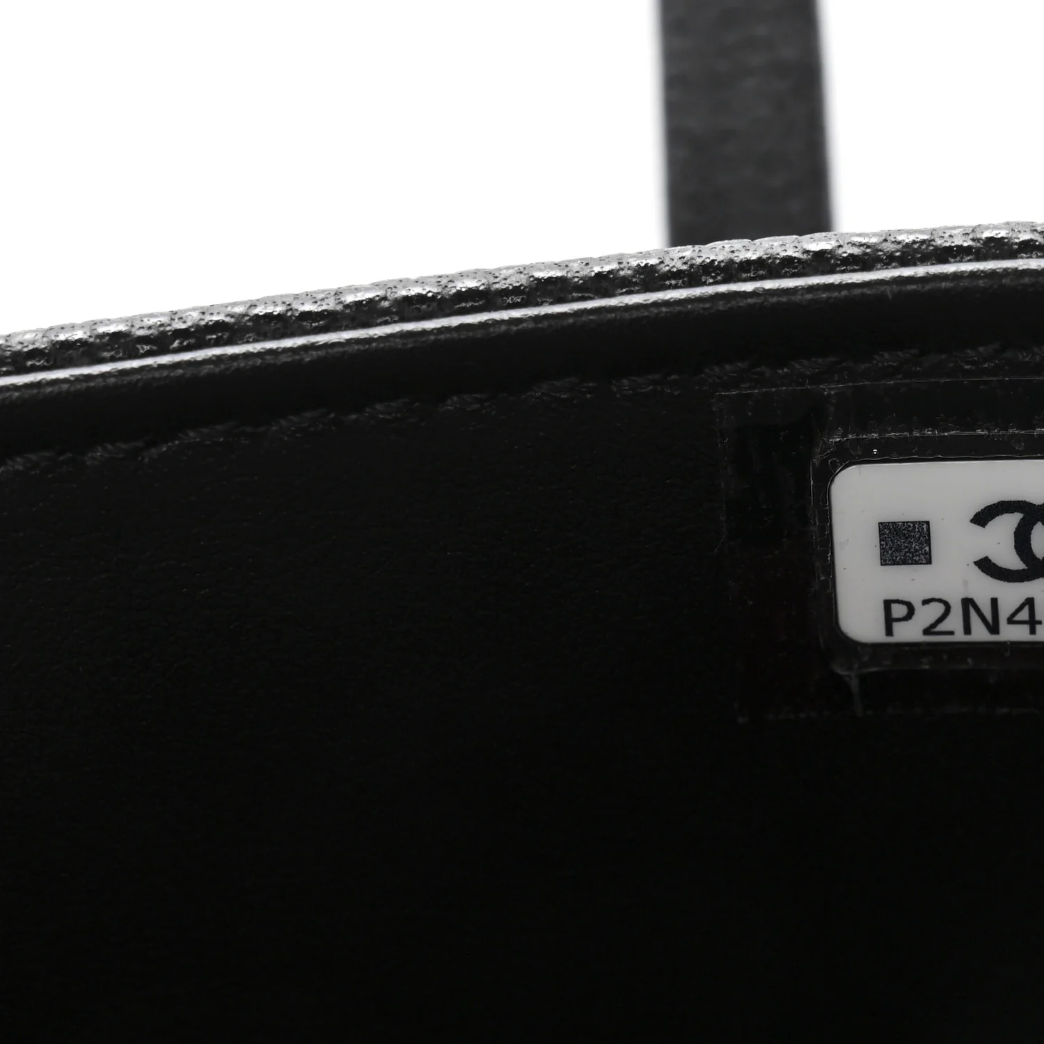 Shiny Caviar Mini Preppy Coco Shoulder Bag Black - Image 7