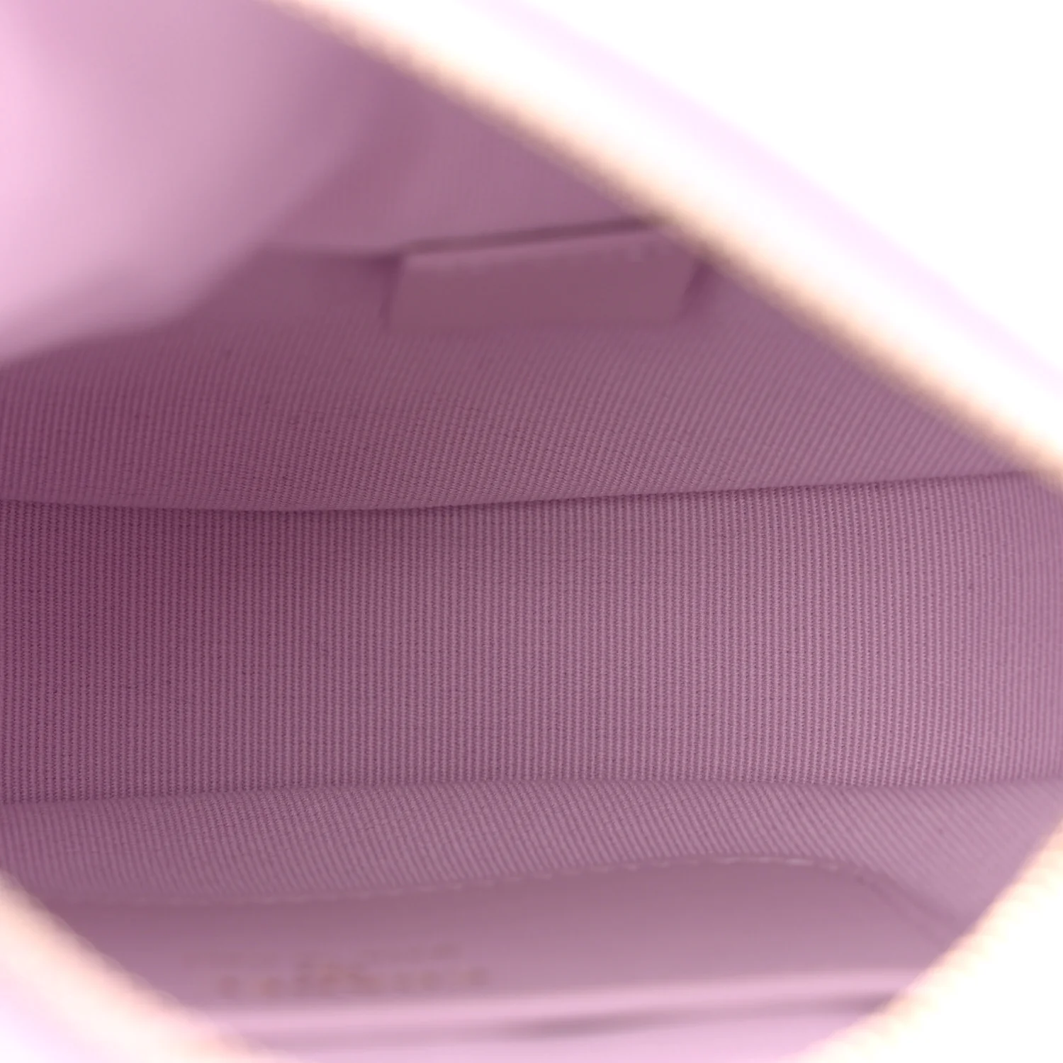 Shiny Caviar Quilted Bow Pouch Hobo Light Purple - Image 5