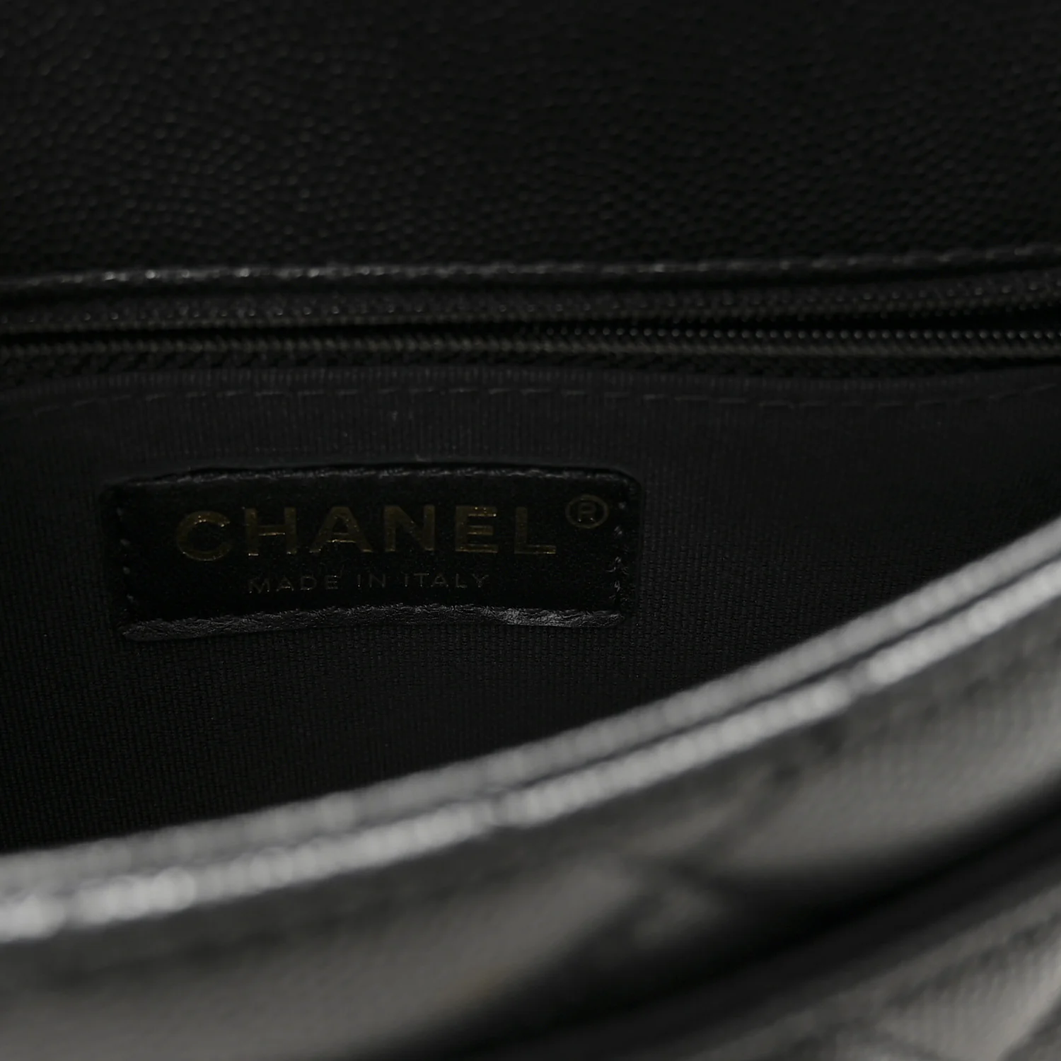 Shiny Caviar Quilted Mini Flap Black - Image 6