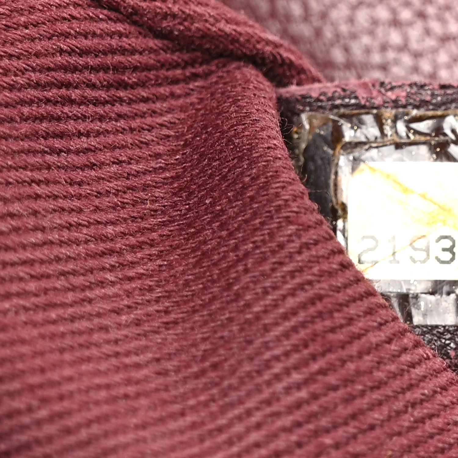 Shiny Goatskin Quilted Small Double Carry Waist Chain Flap Burgundy - Image 7