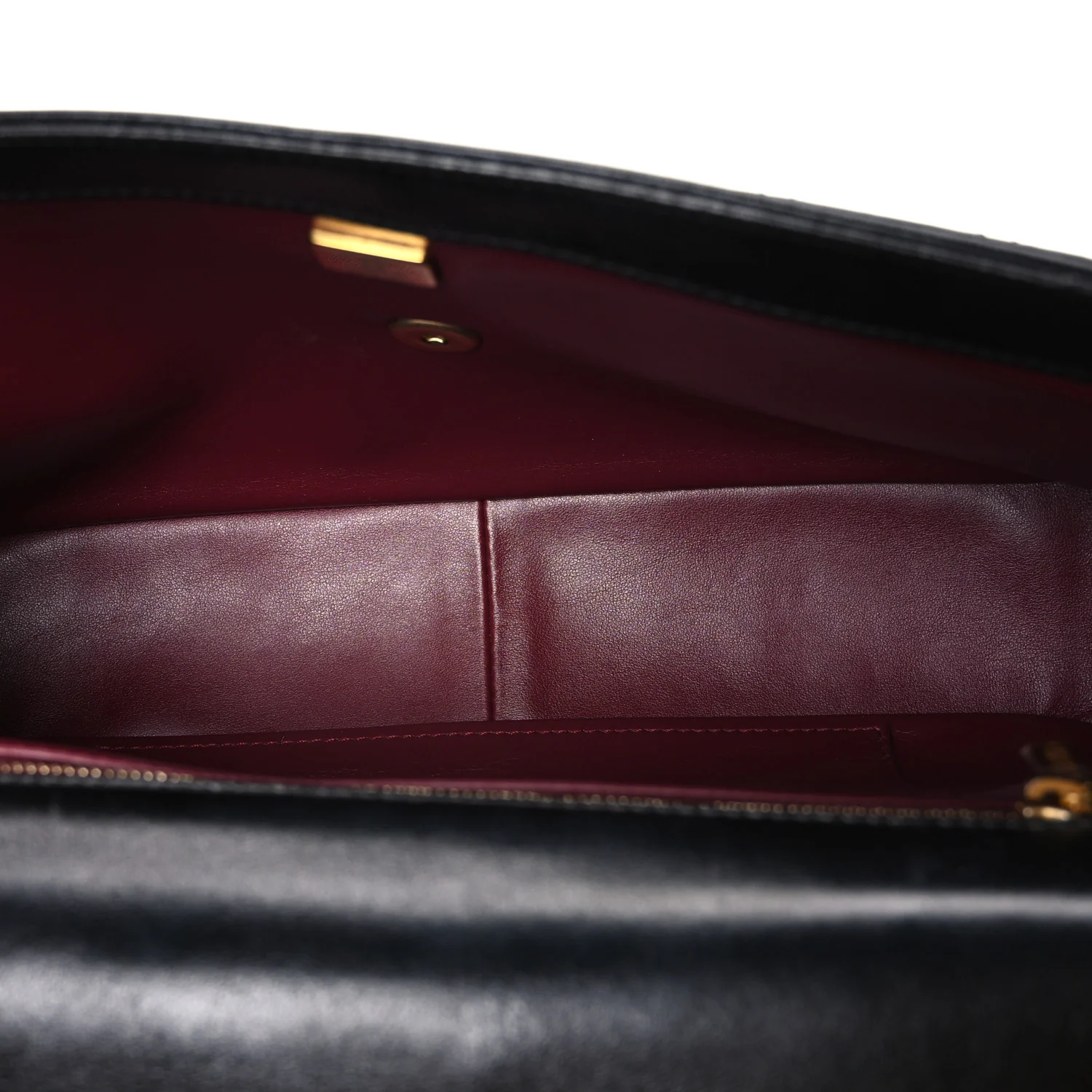 Shiny Lambskin Quilted Daily Friend Flap Black - Image 5
