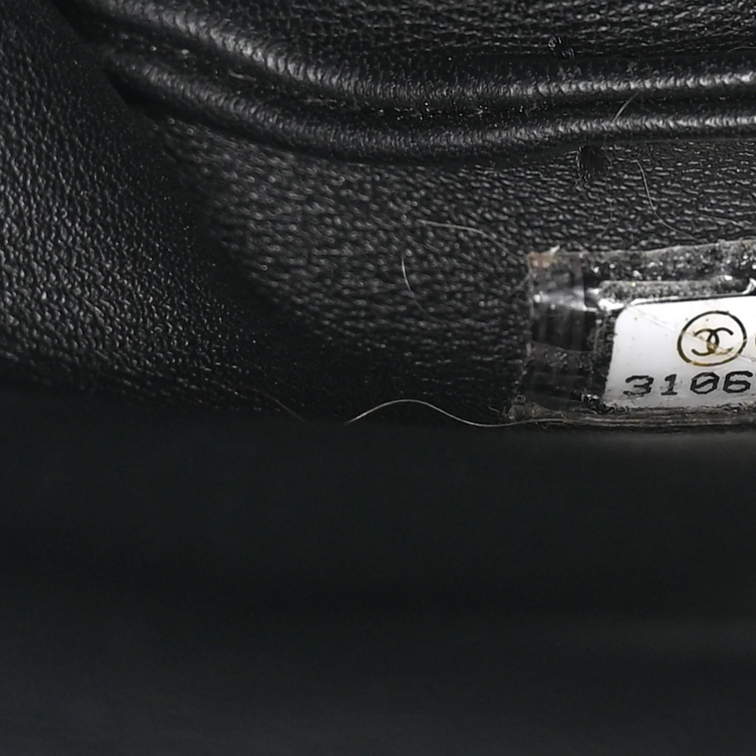 Shiny Lambskin Quilted Small Chain Is More Drawstring Bag Black - Image 7
