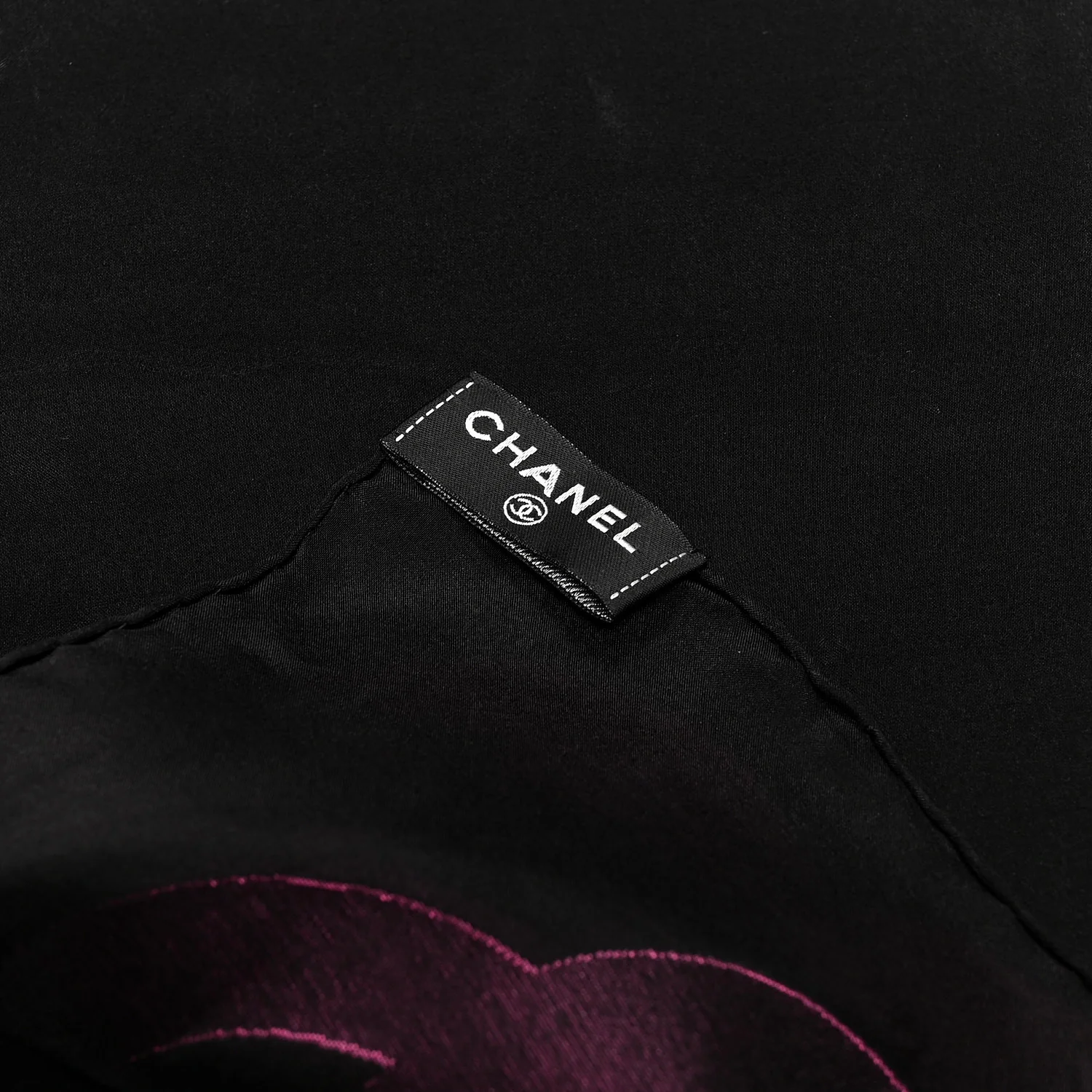 Silk CC Logo Stole Black Multicolor - Image 3