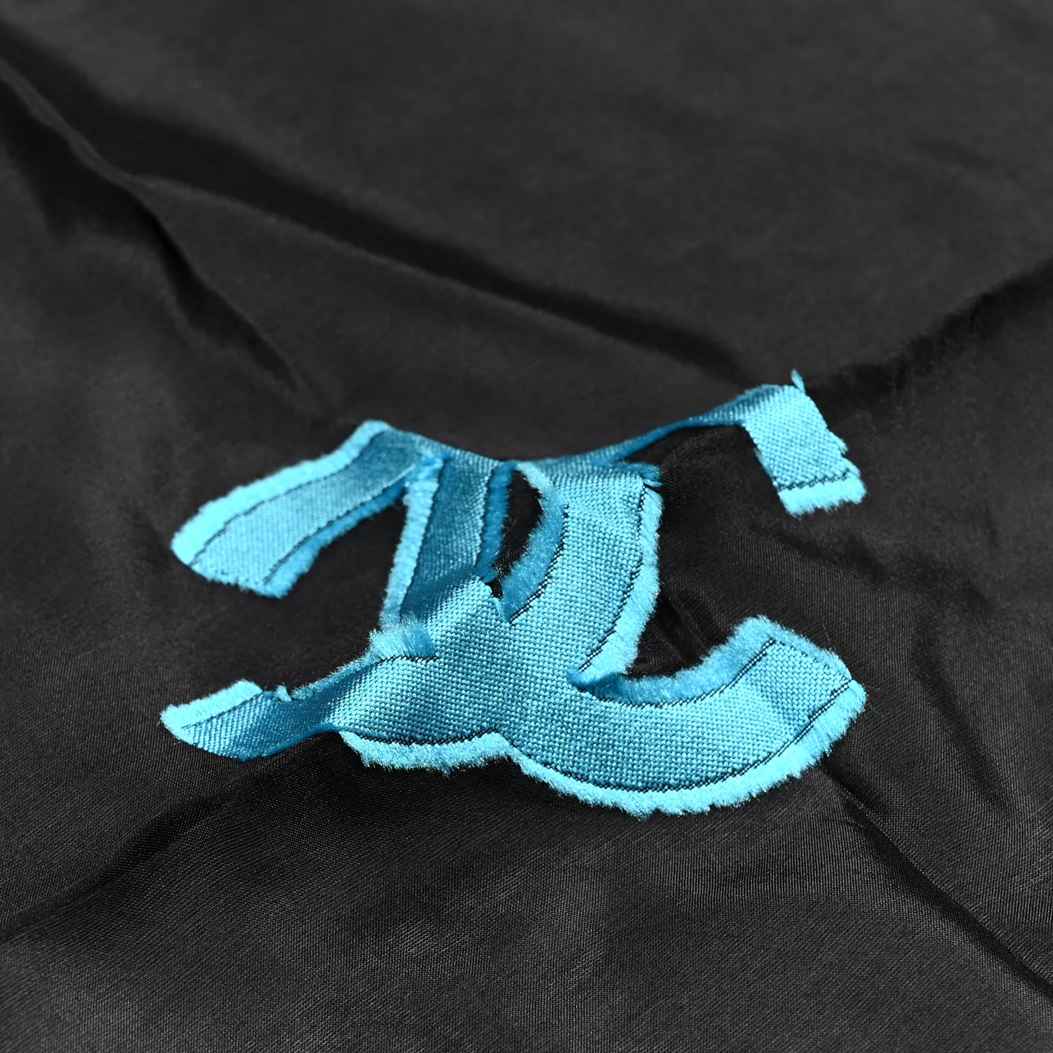 Silk CC Stole Black Turquoise Purple Fuschia - Image 4