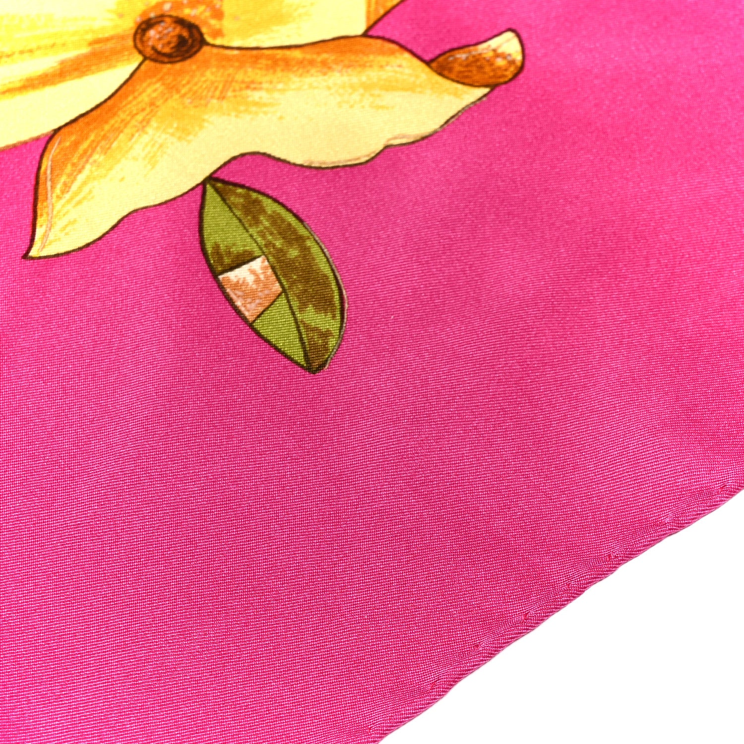 Silk Floral CC Square Scarf Pink Multicolor - Image 5