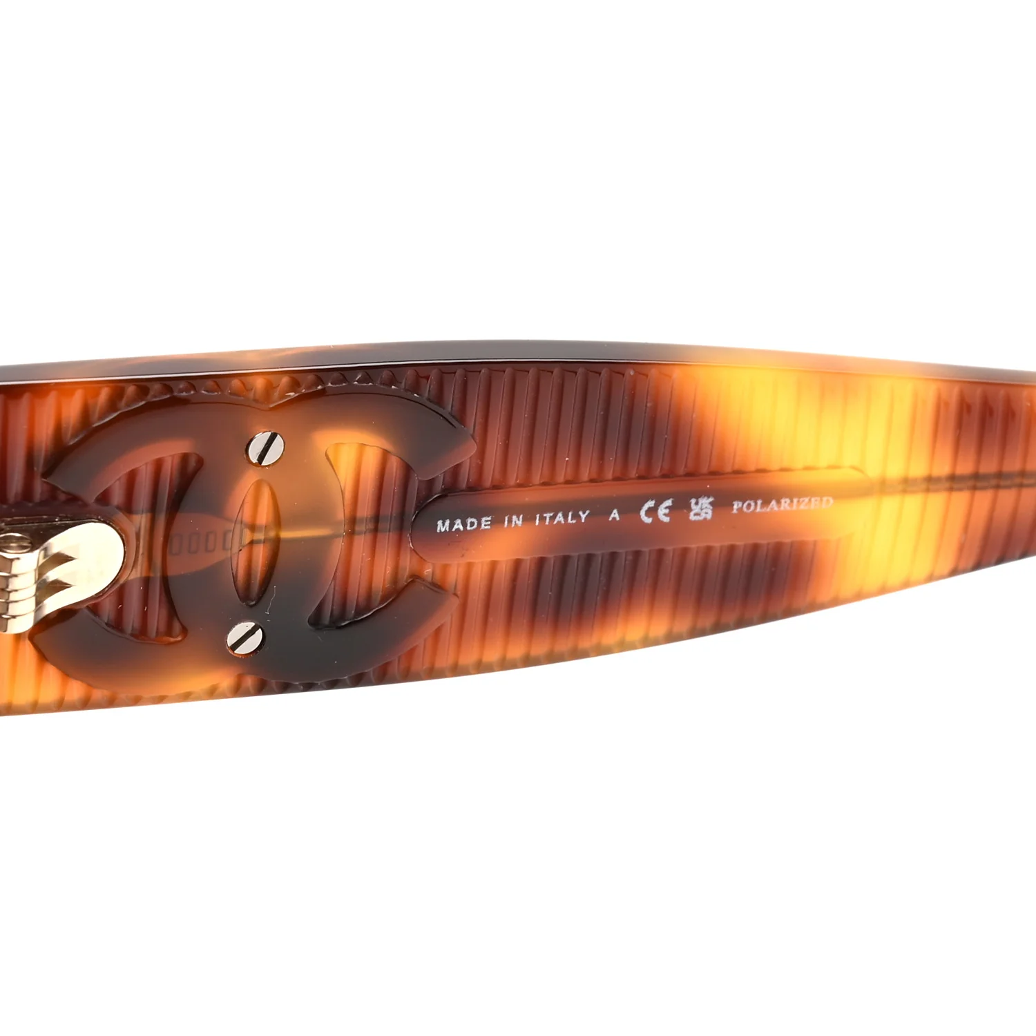 Square Polarized CC Sunglasses 5494 Tortoise Brown - Image 6