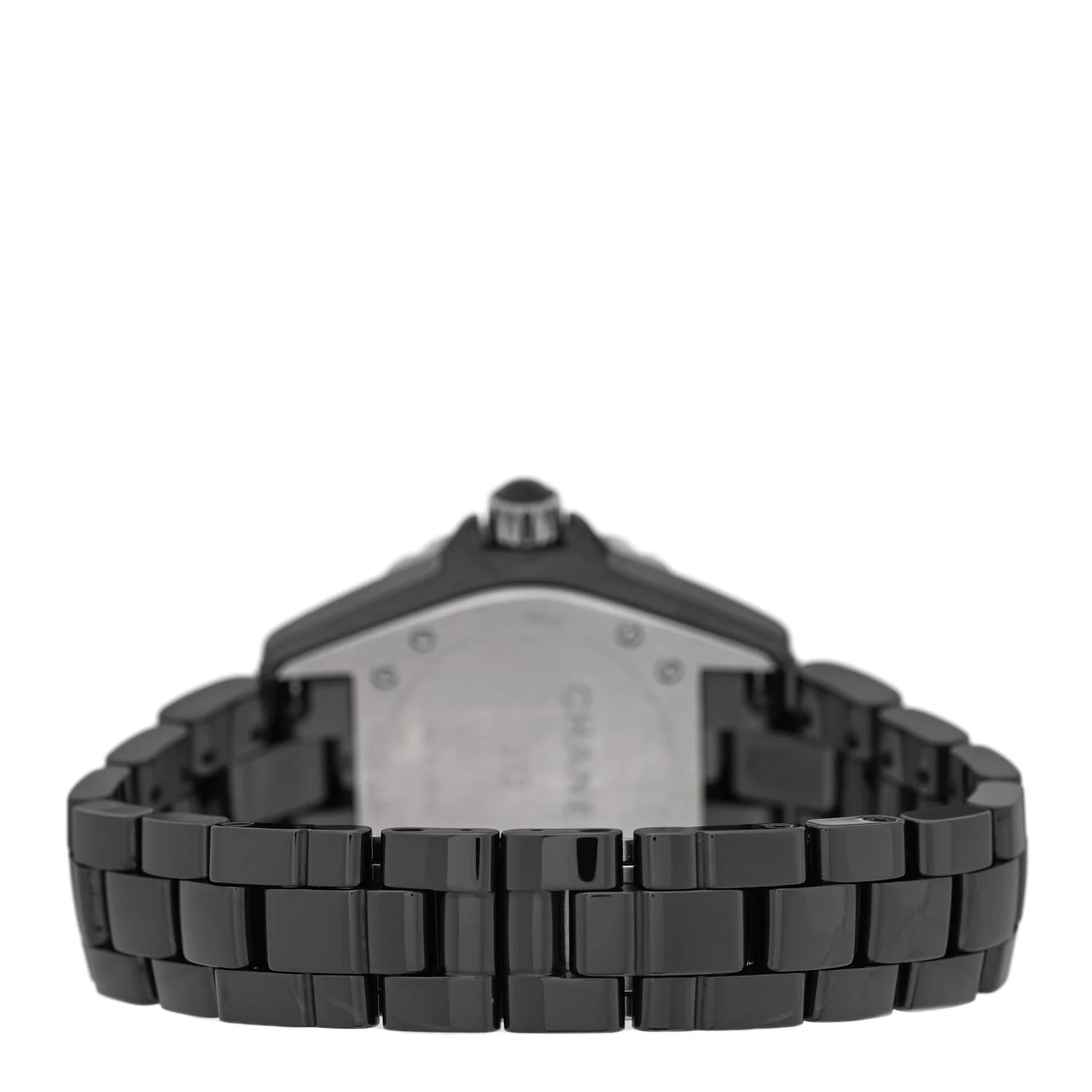 Stainless Steel Ceramic Diamond 33mm J12 Quartz Watch Black - Image 3
