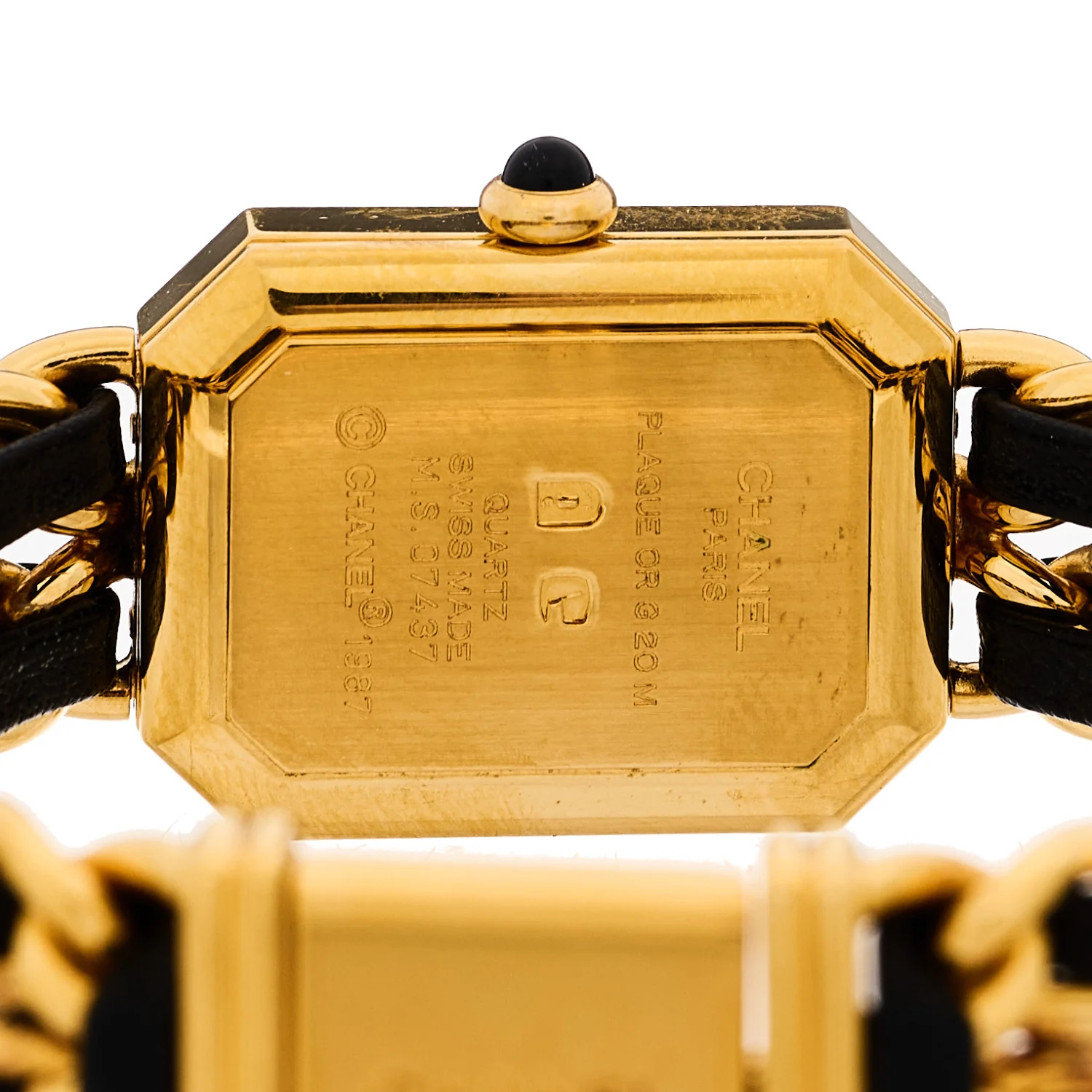 Stainless Steel Lambskin 20mm Chain Premiere Quartz Watch Gold L - Image 4