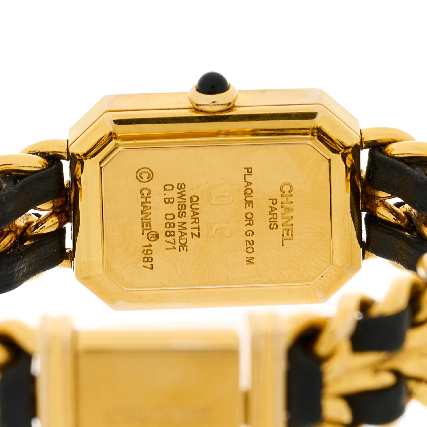 Stainless Steel Lambskin 20mm Chain Premiere Quartz Watch Gold M - Image 4